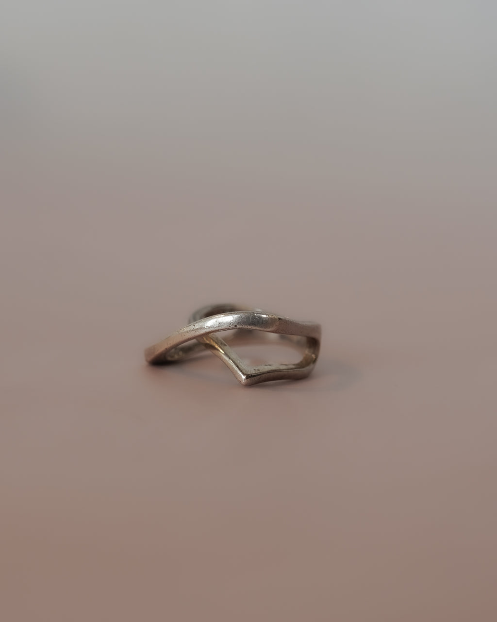 Cross Wave Silver Ring (SVR25015)