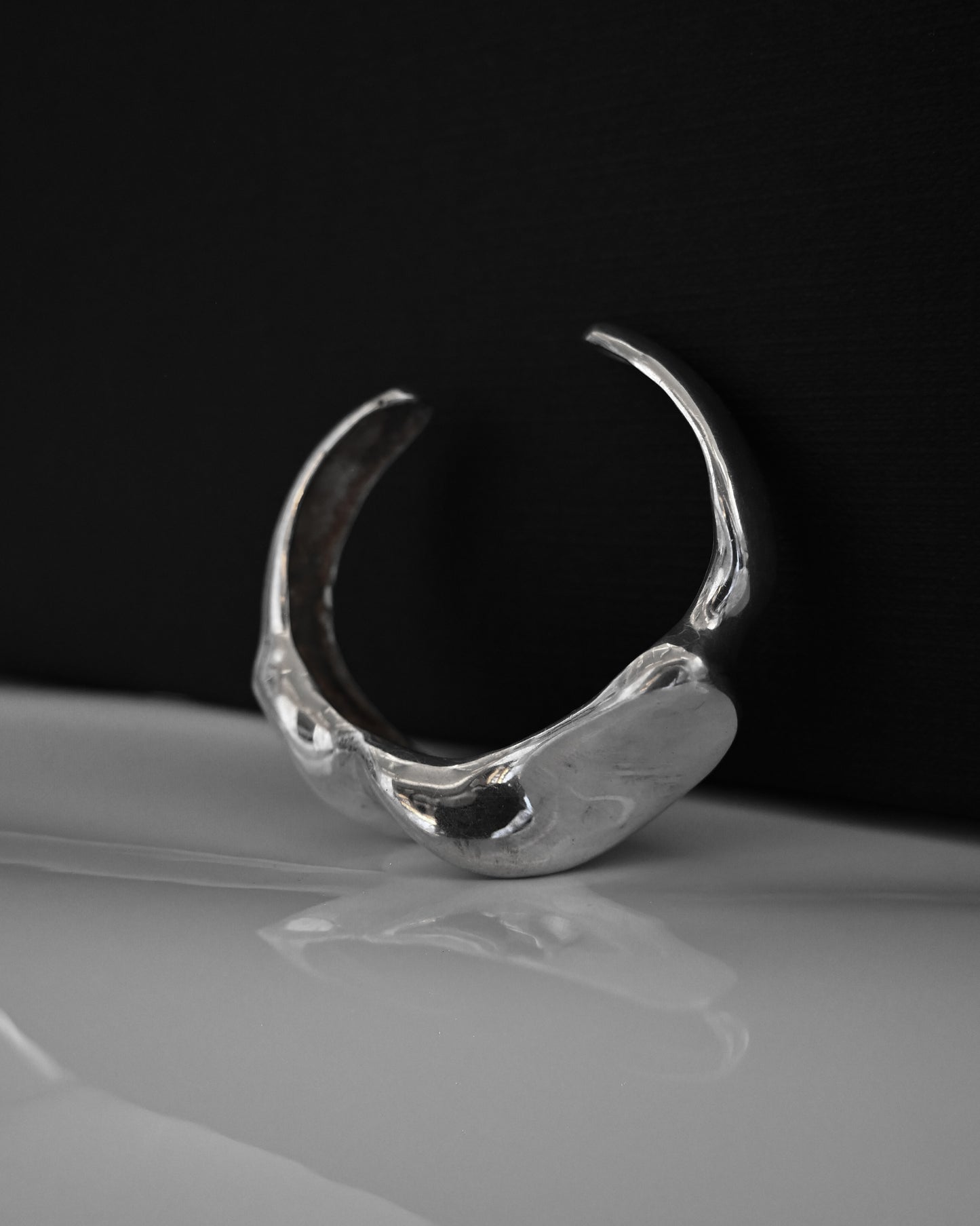 Silver Wavy Bangle Made In Mexico