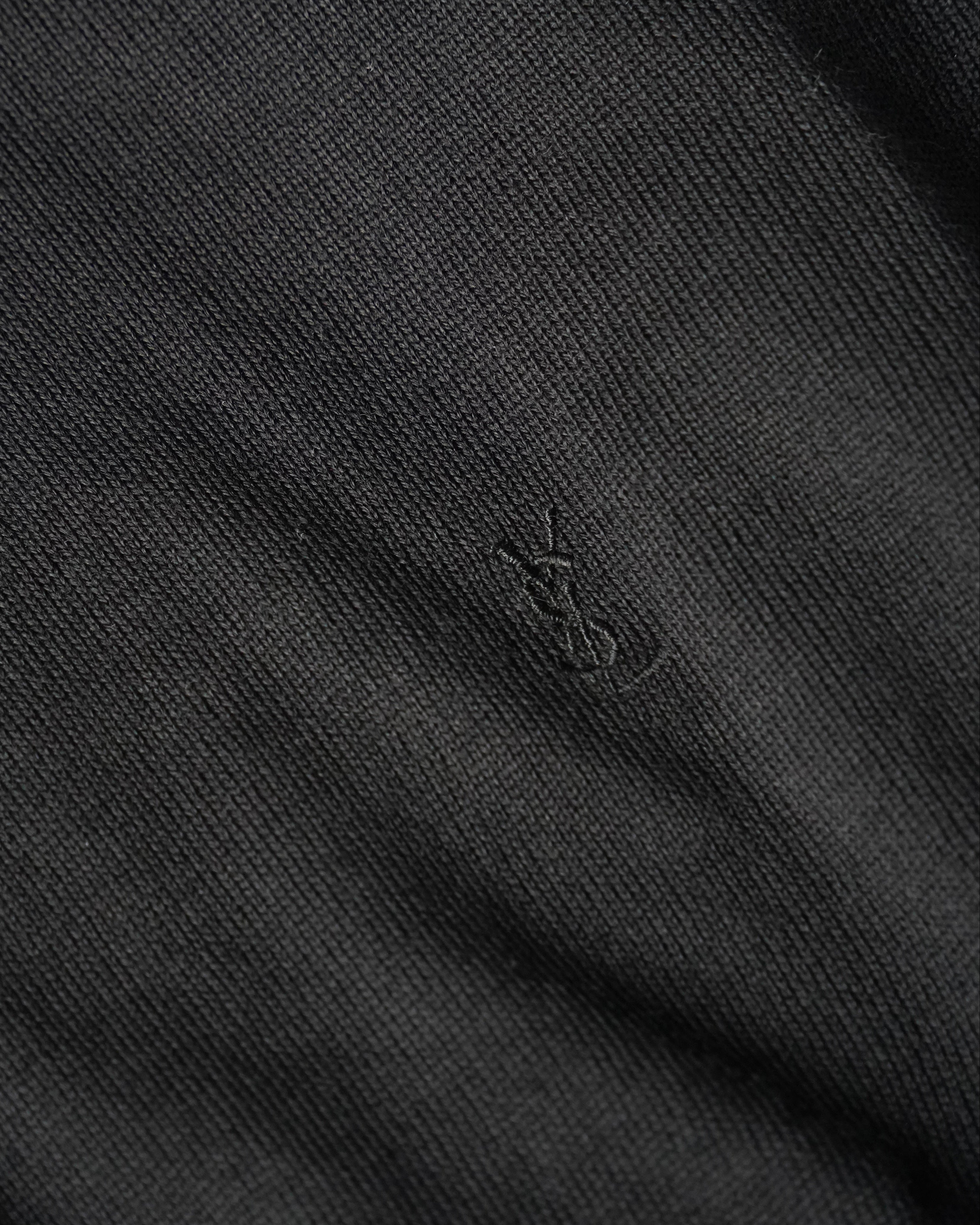 "YVES SAINT LAURENT" Wool Blend Knit Polo