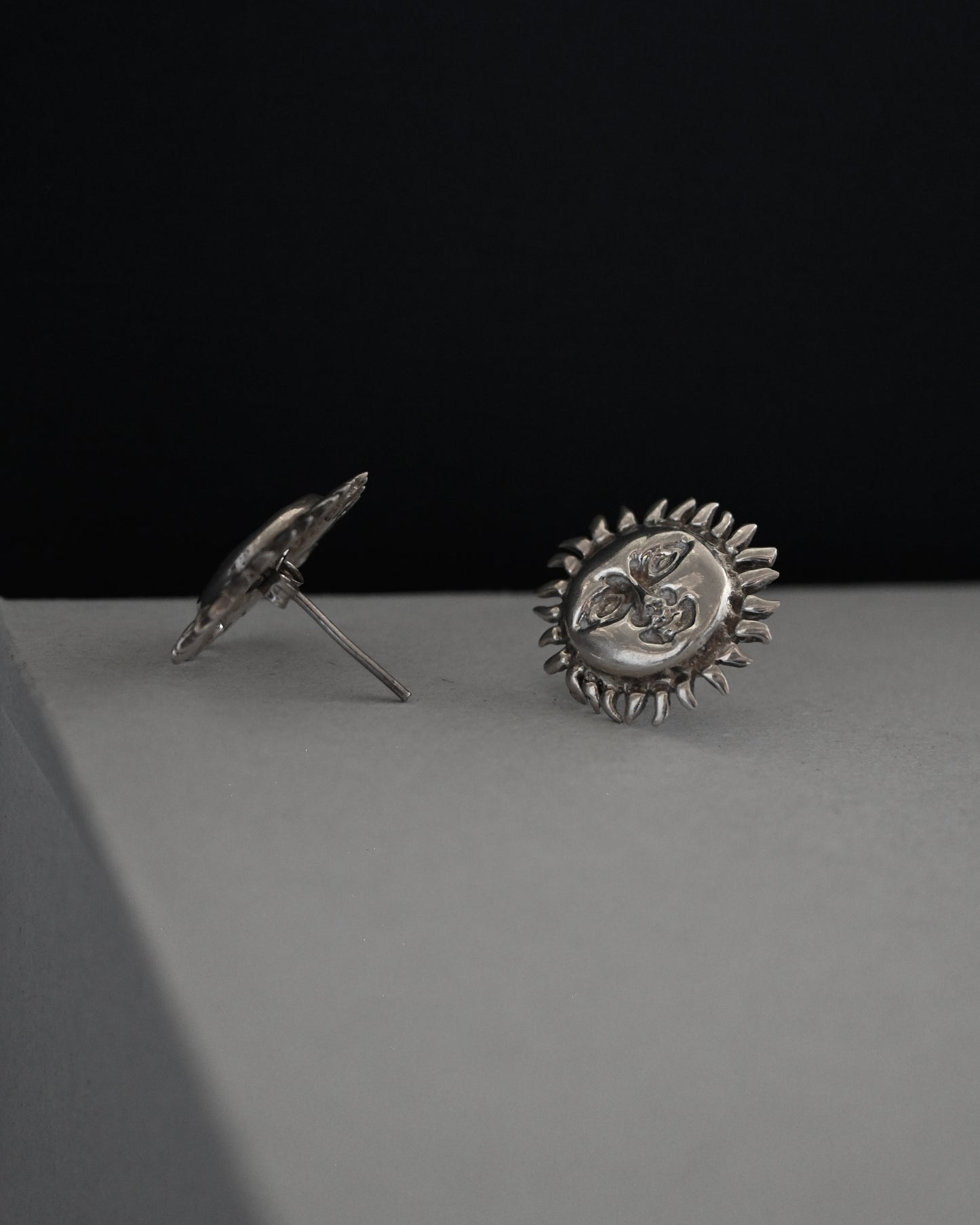 Silver Sun Earrings