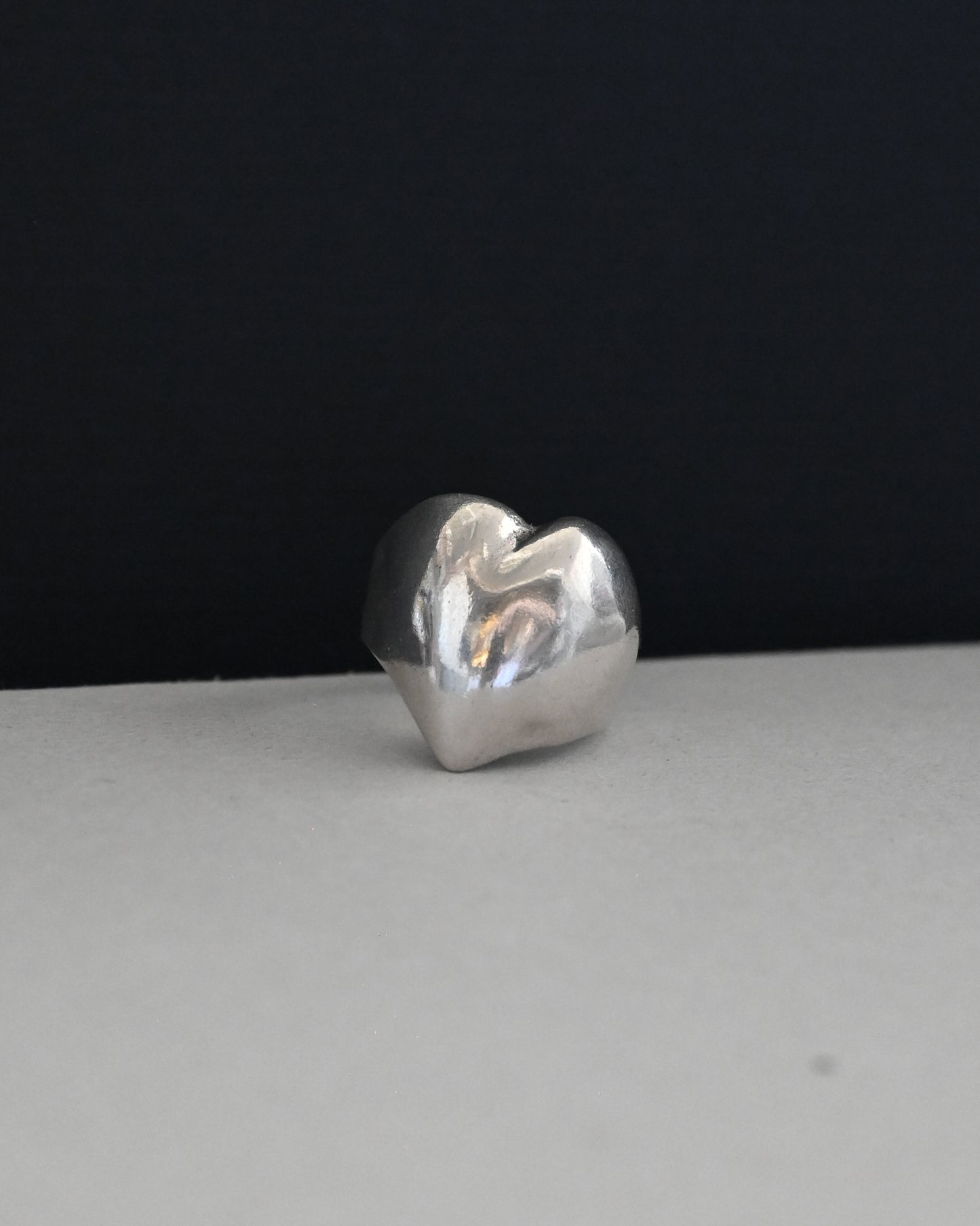 Silver Heart Ring - 13.5号