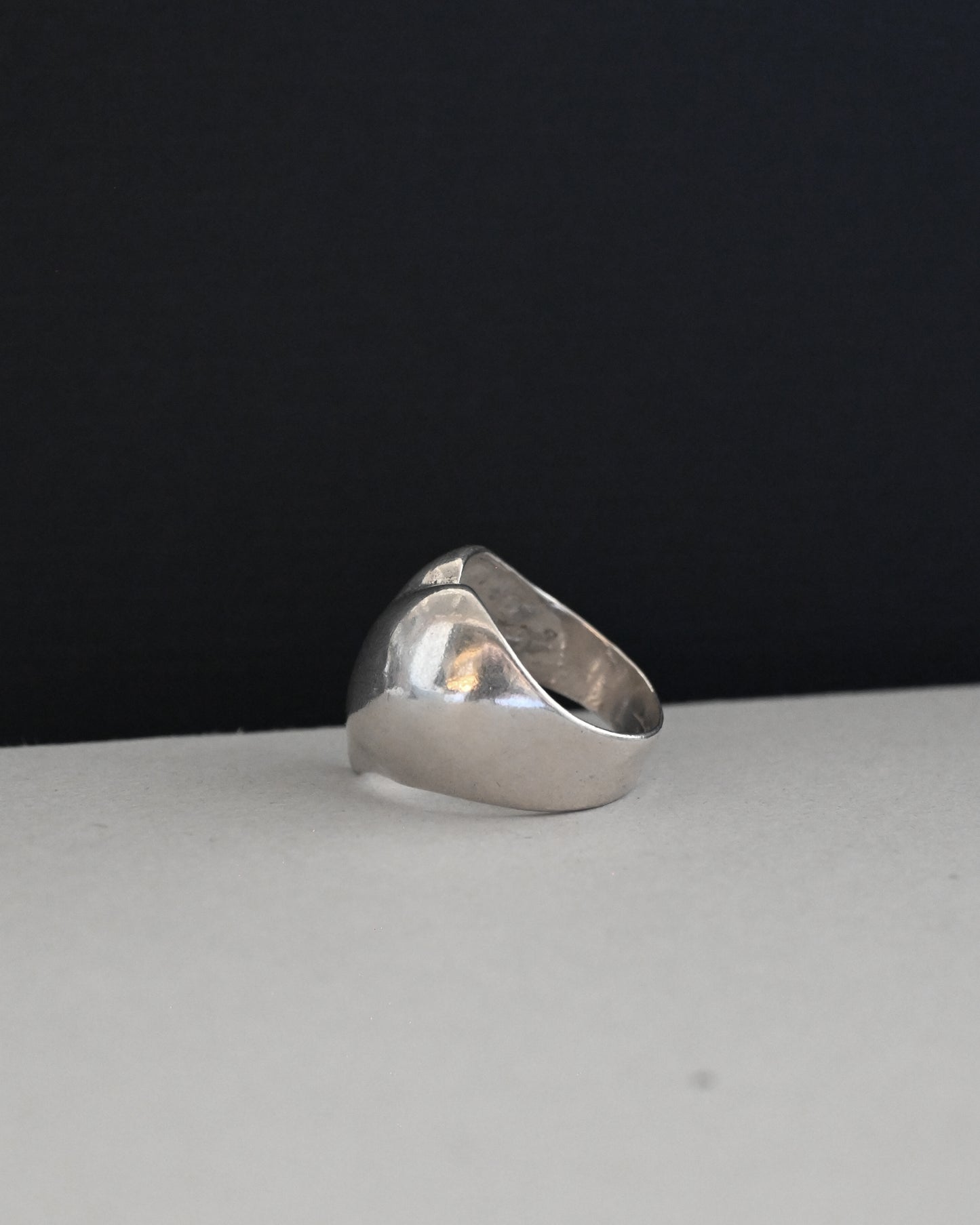 Silver Heart Ring - 13.5号