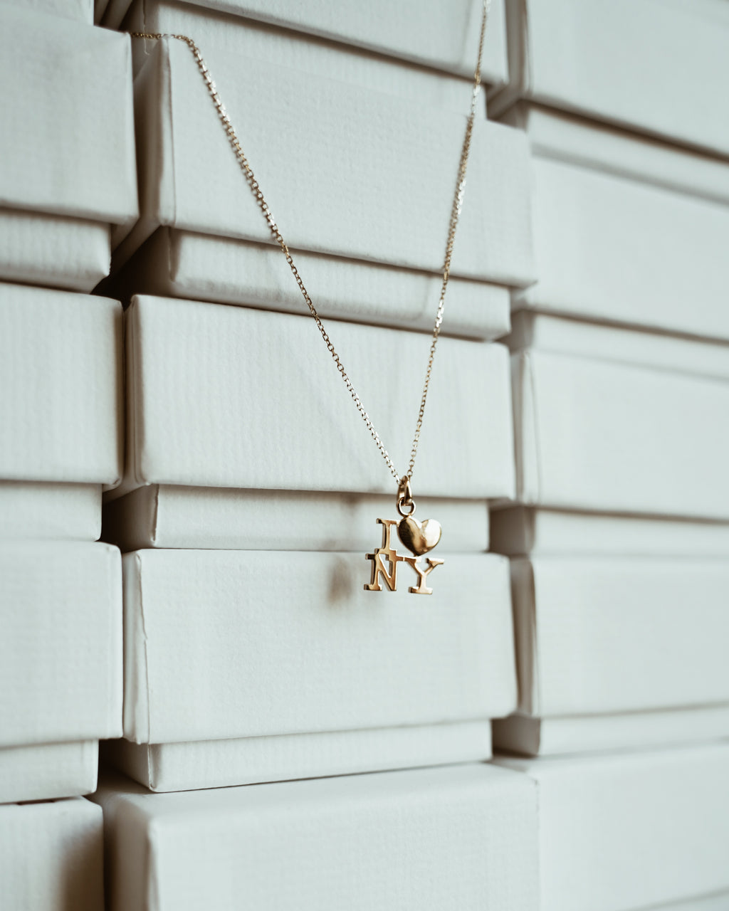 【Pre-oder】14K Gold Necklace -I LOVE NY-