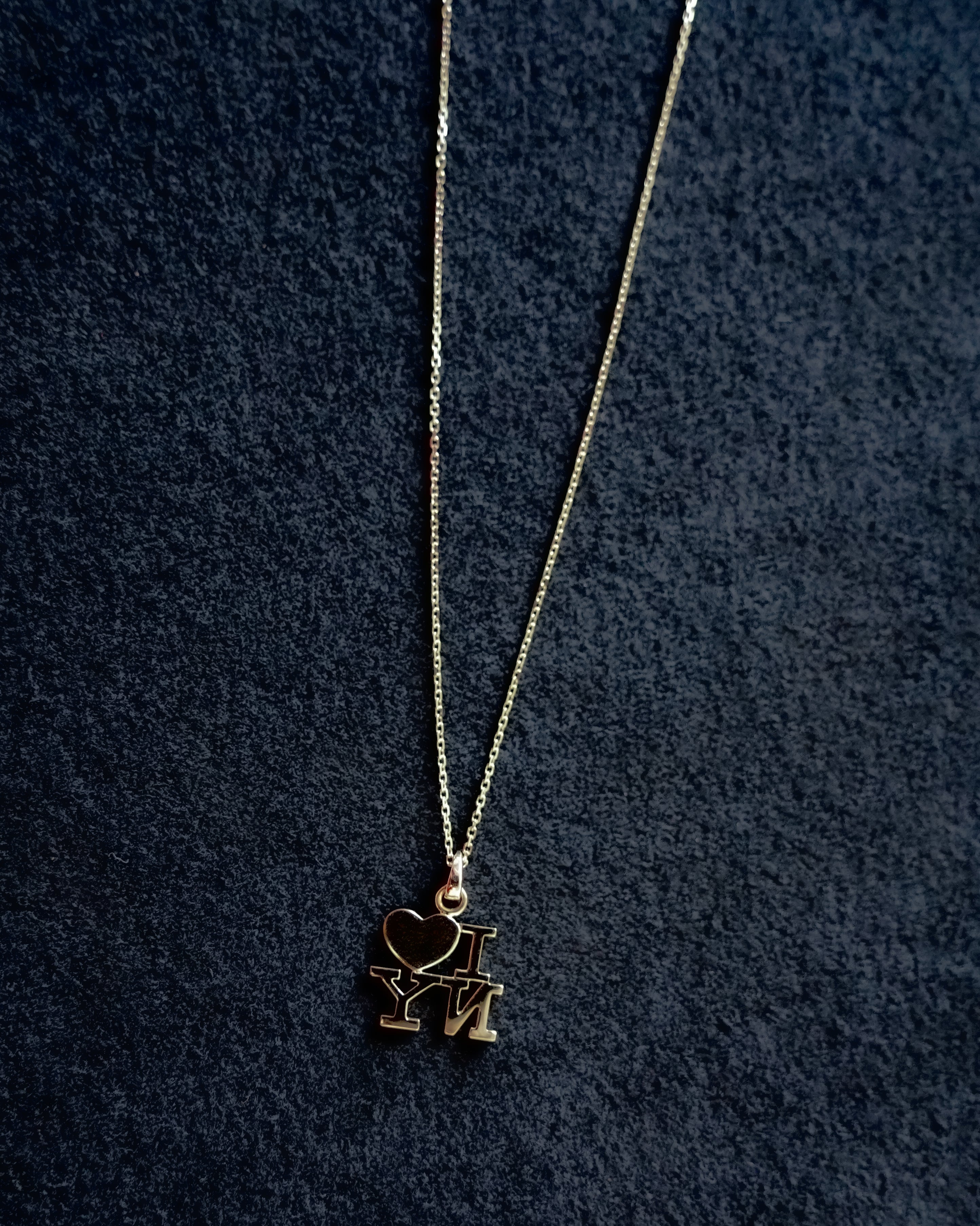 【Pre-oder】14K Gold Necklace -I LOVE NY-