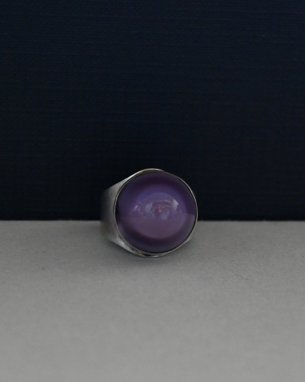 Silver Glass Ring - 12号