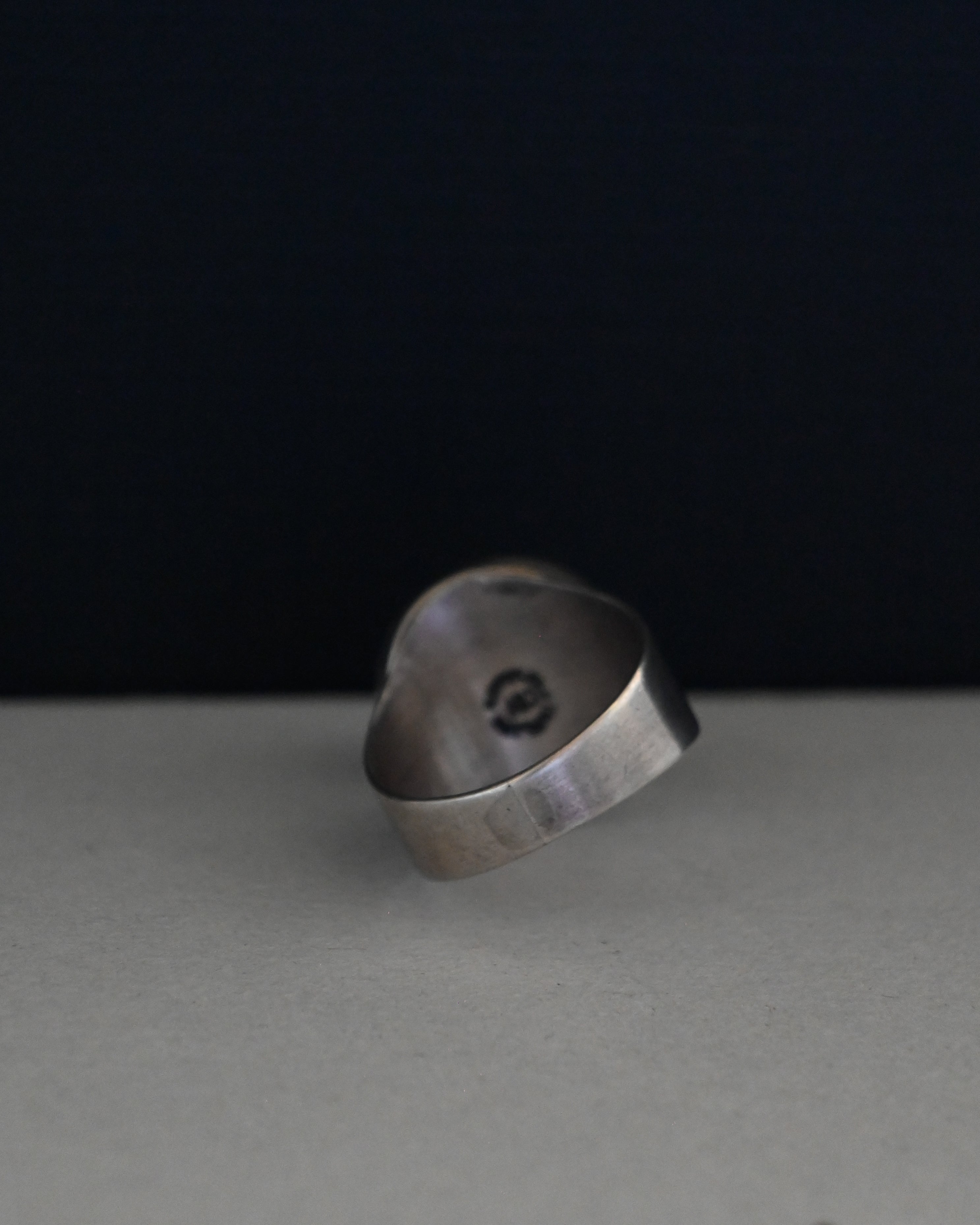 Silver Glass Ring - 12号