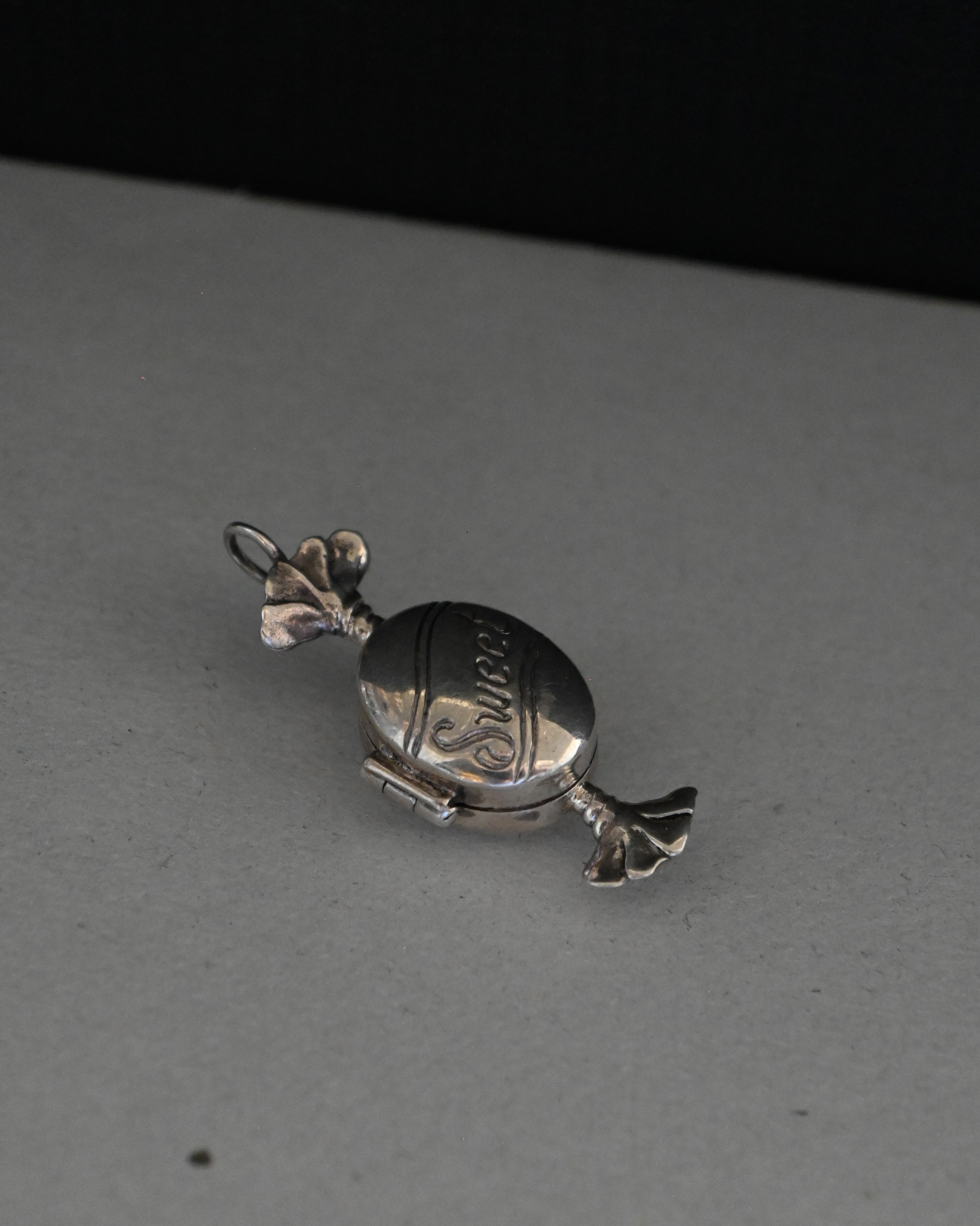 Silver Pill Case Charm