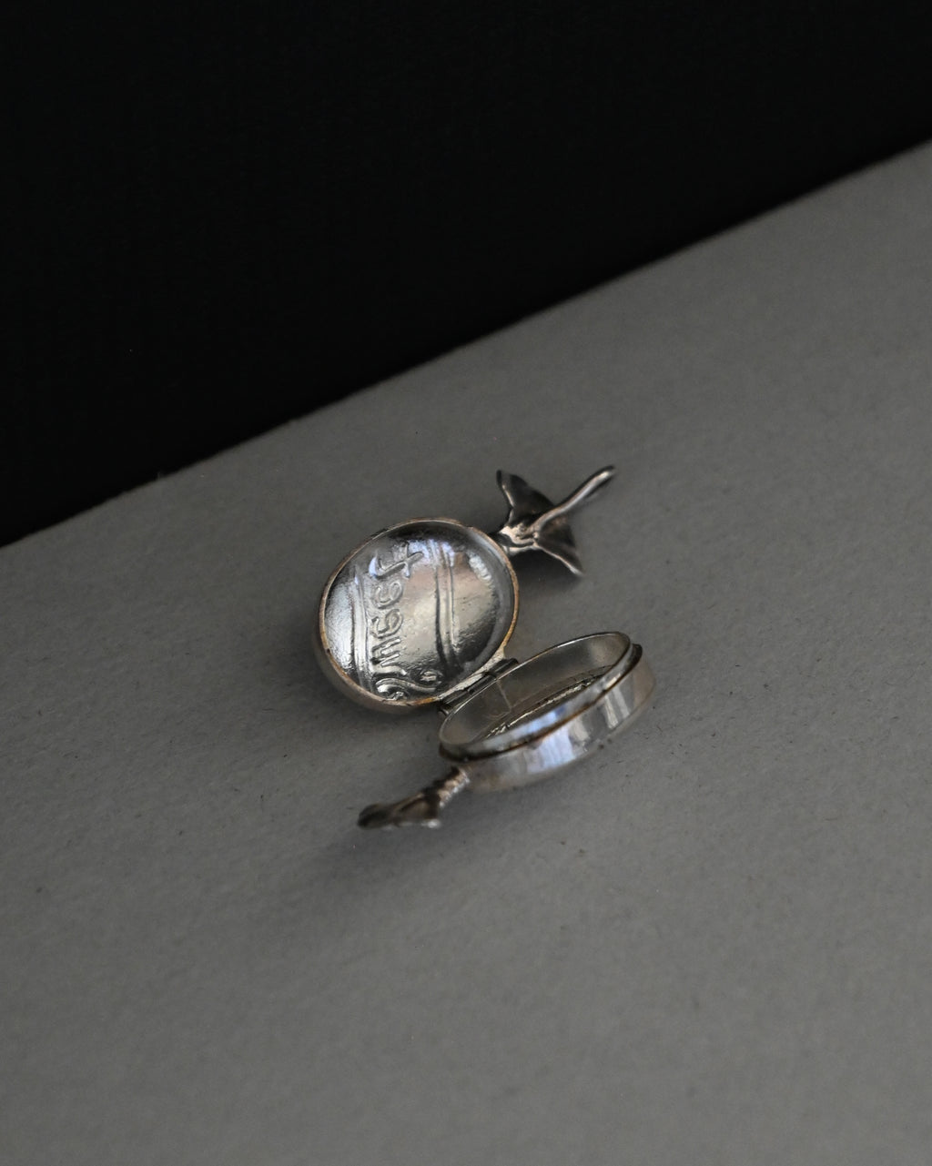 Silver Pill Case Charm