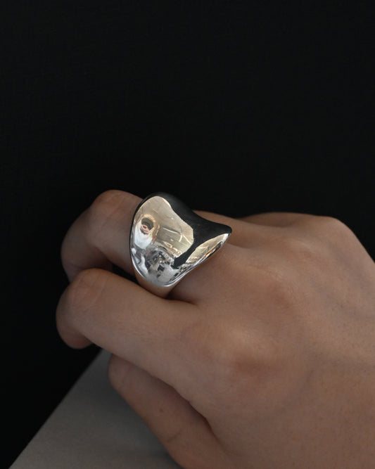 Silver Chunky Ring - 13号