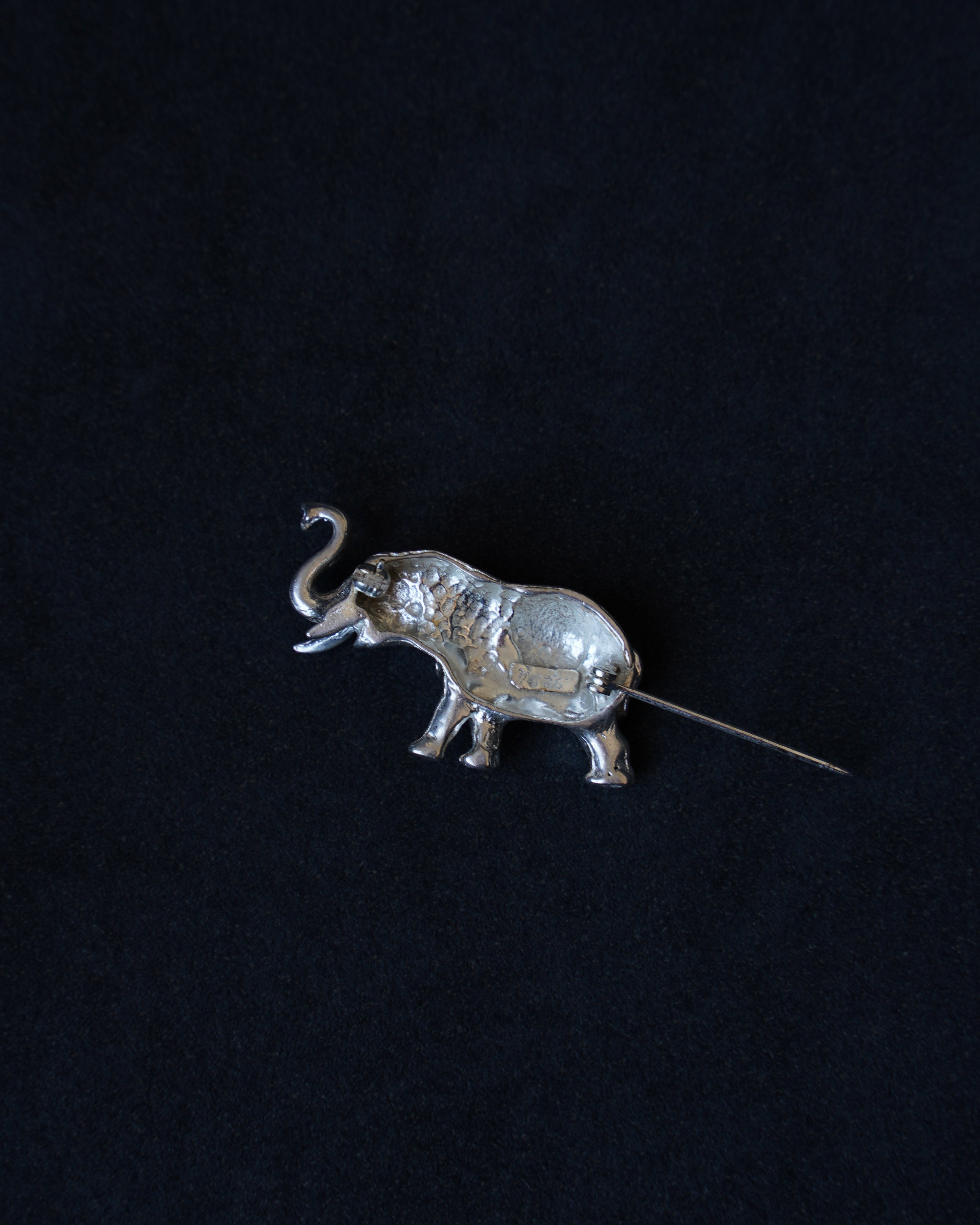 Silver Elephant Brooch (SVNL-25032)