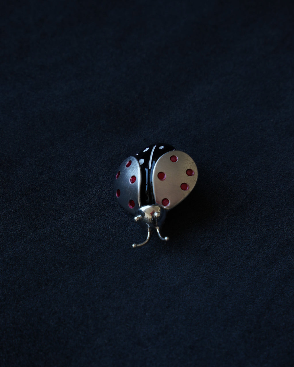 Silver Ladybug Brooch (SVNL-25032)
