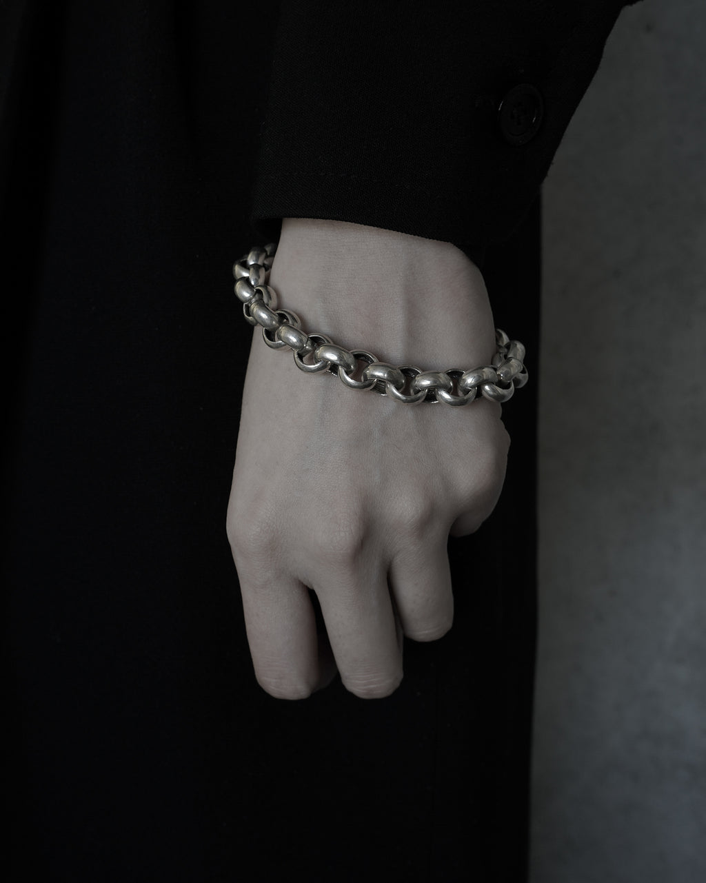 Bold Silver Link Bracelet (SVBL-26001)