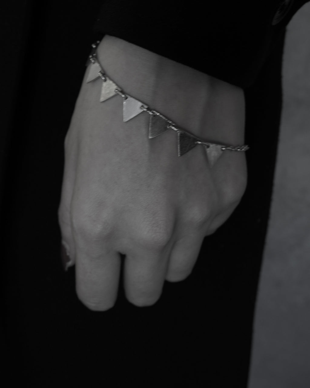 Triangle Plate Silver Bracelet (SVBL-26003)
