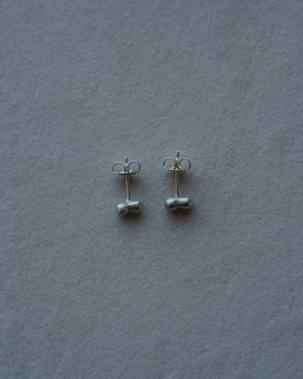 "Dunton Ellerkamp" Two Dot Earrings - Silver