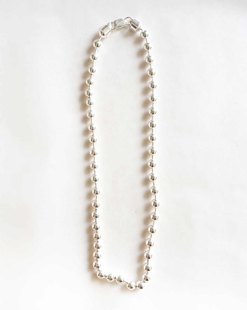 Ball Chain Silver Necklace (SVNL-26007)