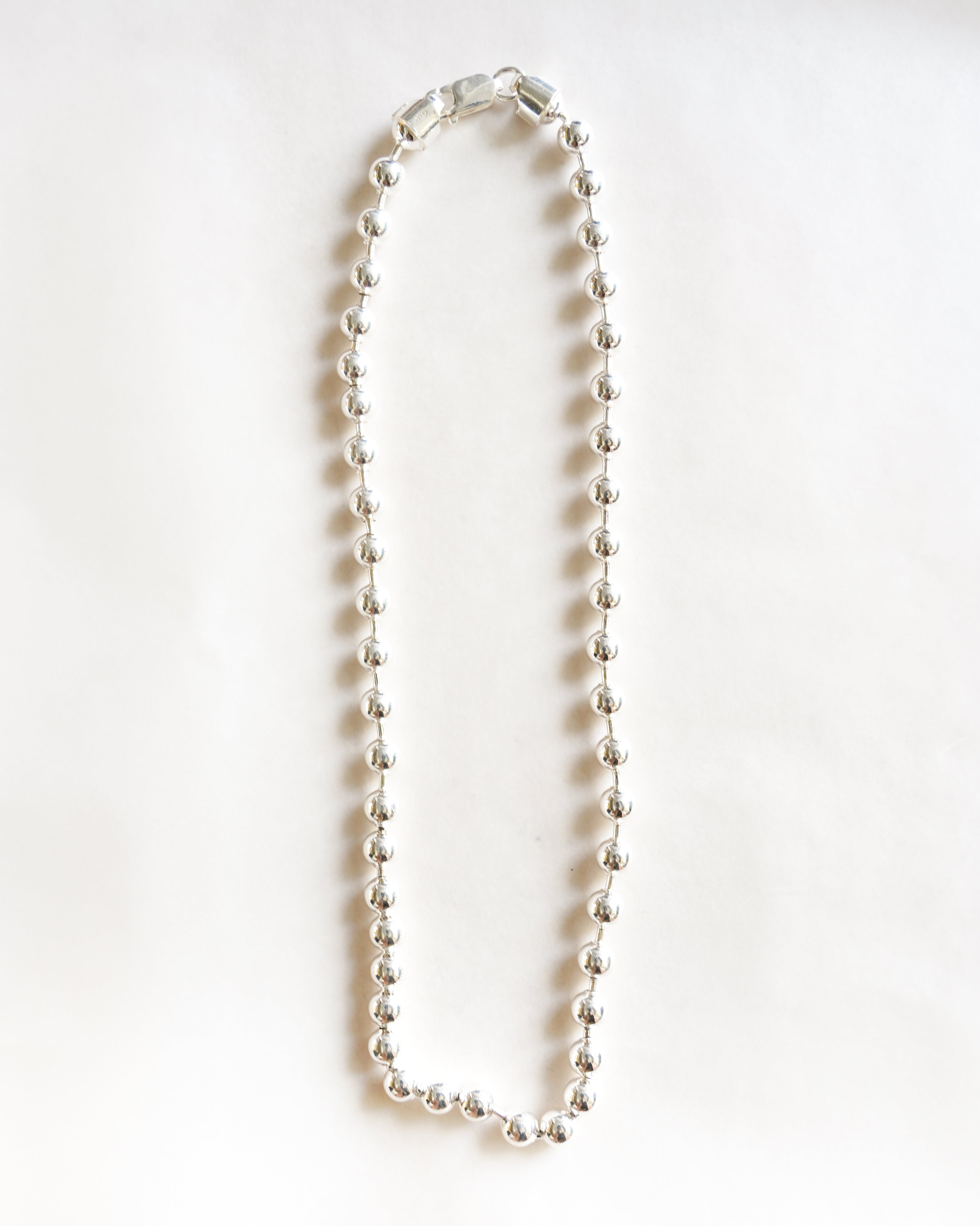 Ball Chain Silver Necklace (SVNL-26007)