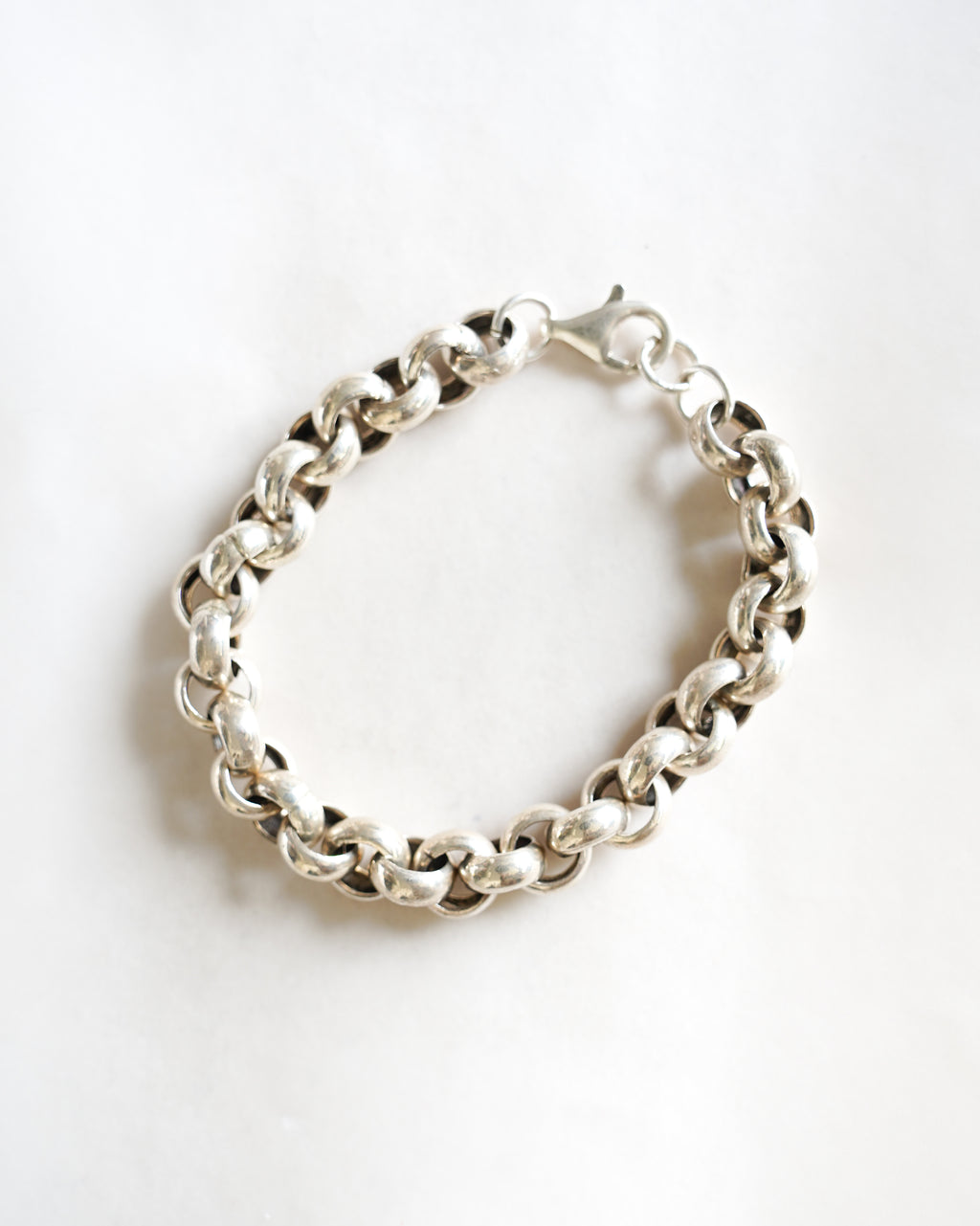 Bold Silver Link Bracelet (SVBL-26001)