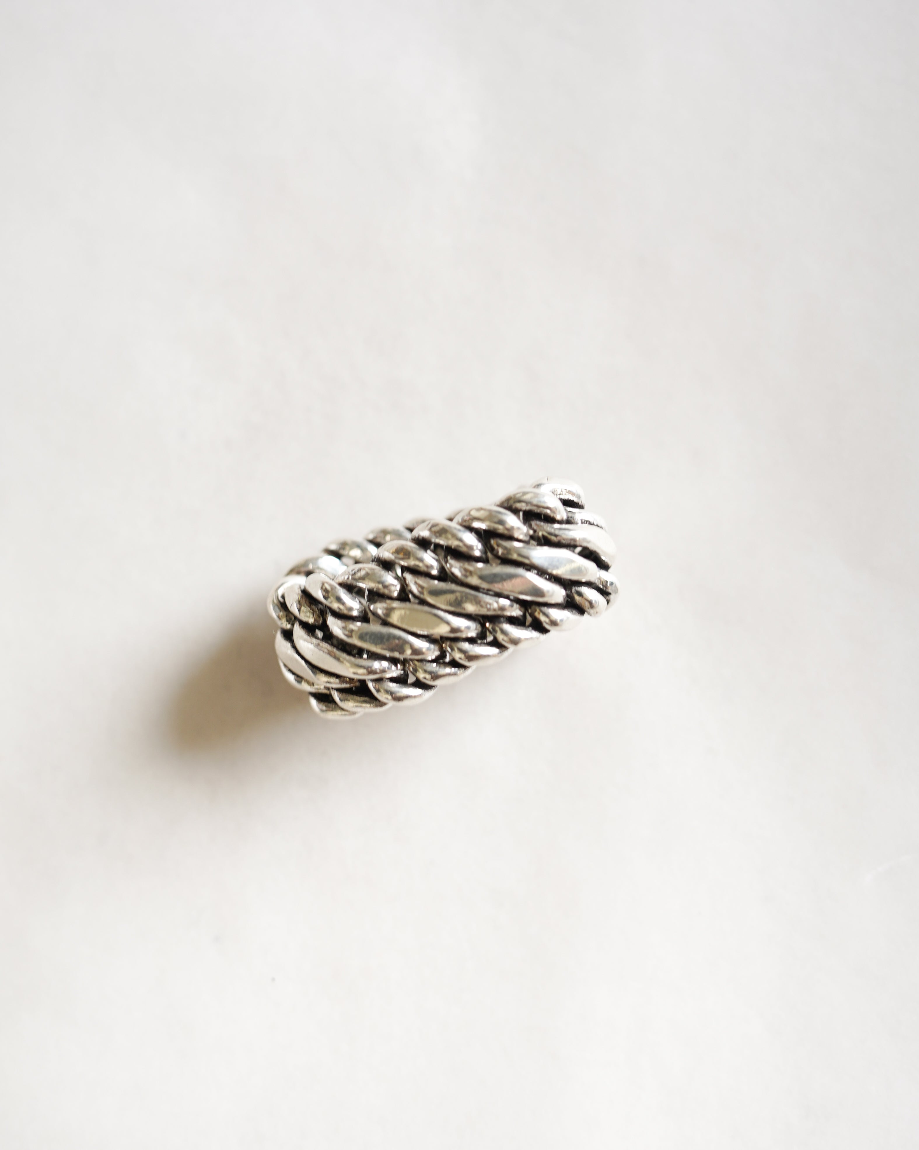 Wide Chain Silver Ring (SVR-26008)