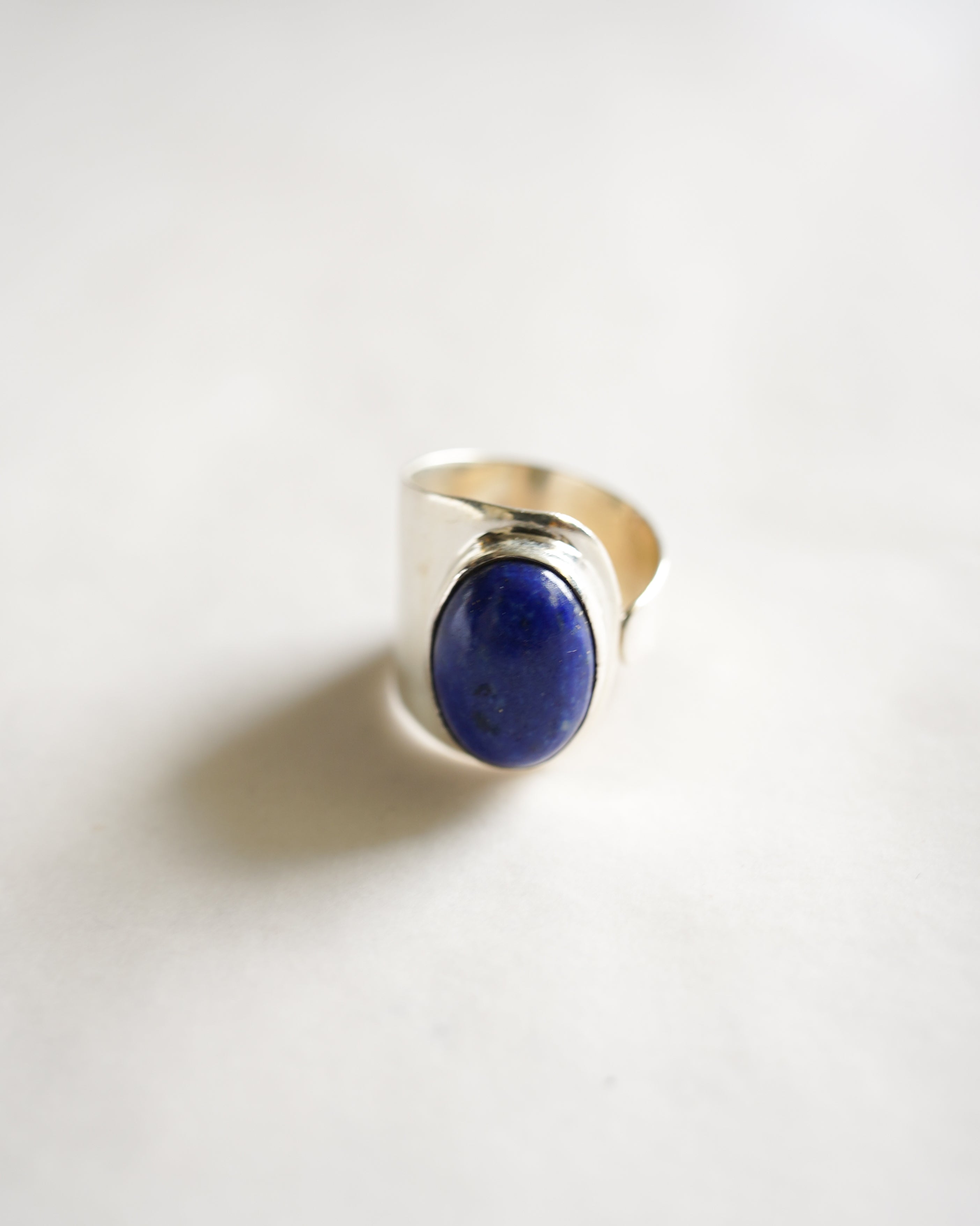 Lapis Wrap Silver Ring (SVR-26014)