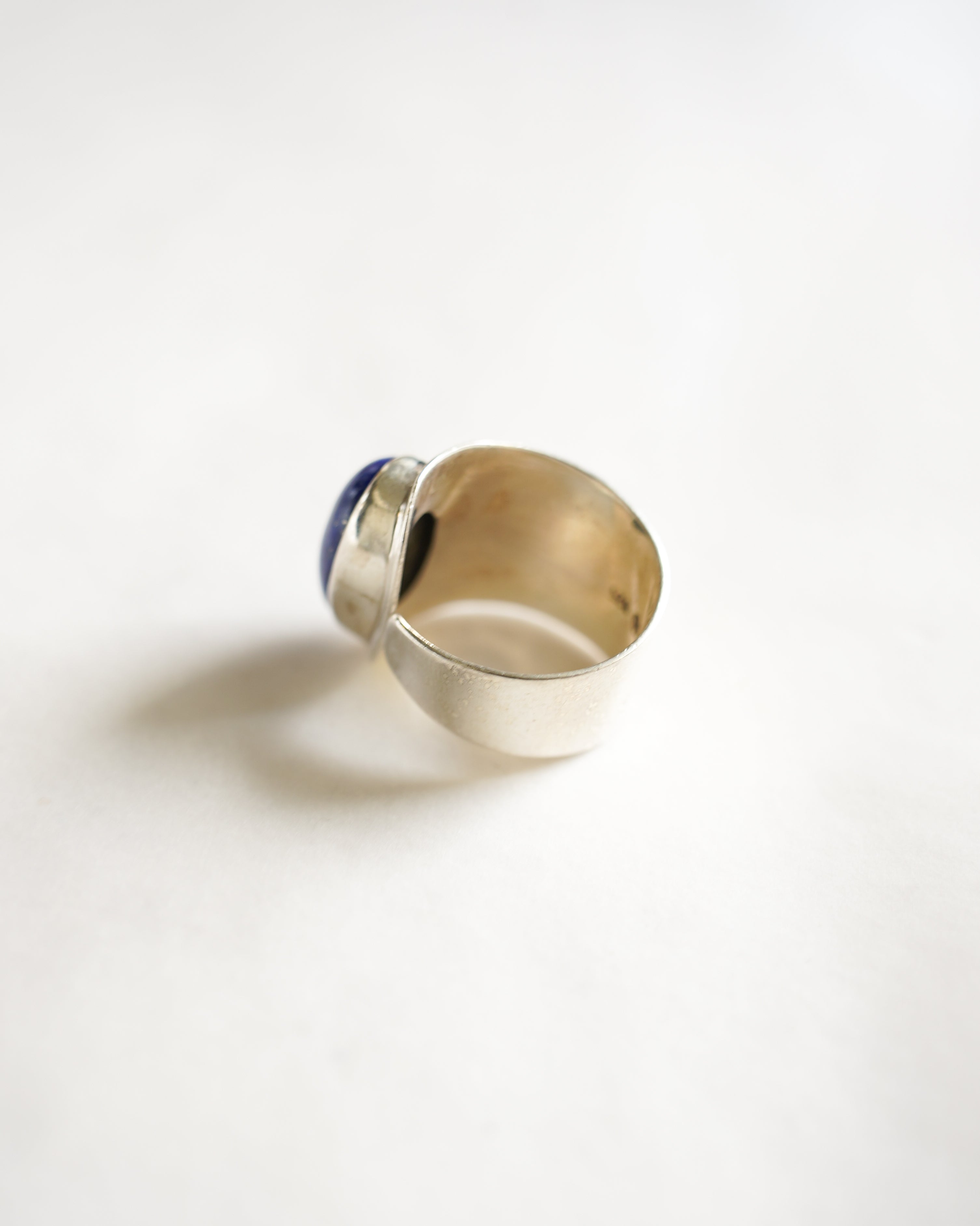 Lapis Wrap Silver Ring (SVR-26014)