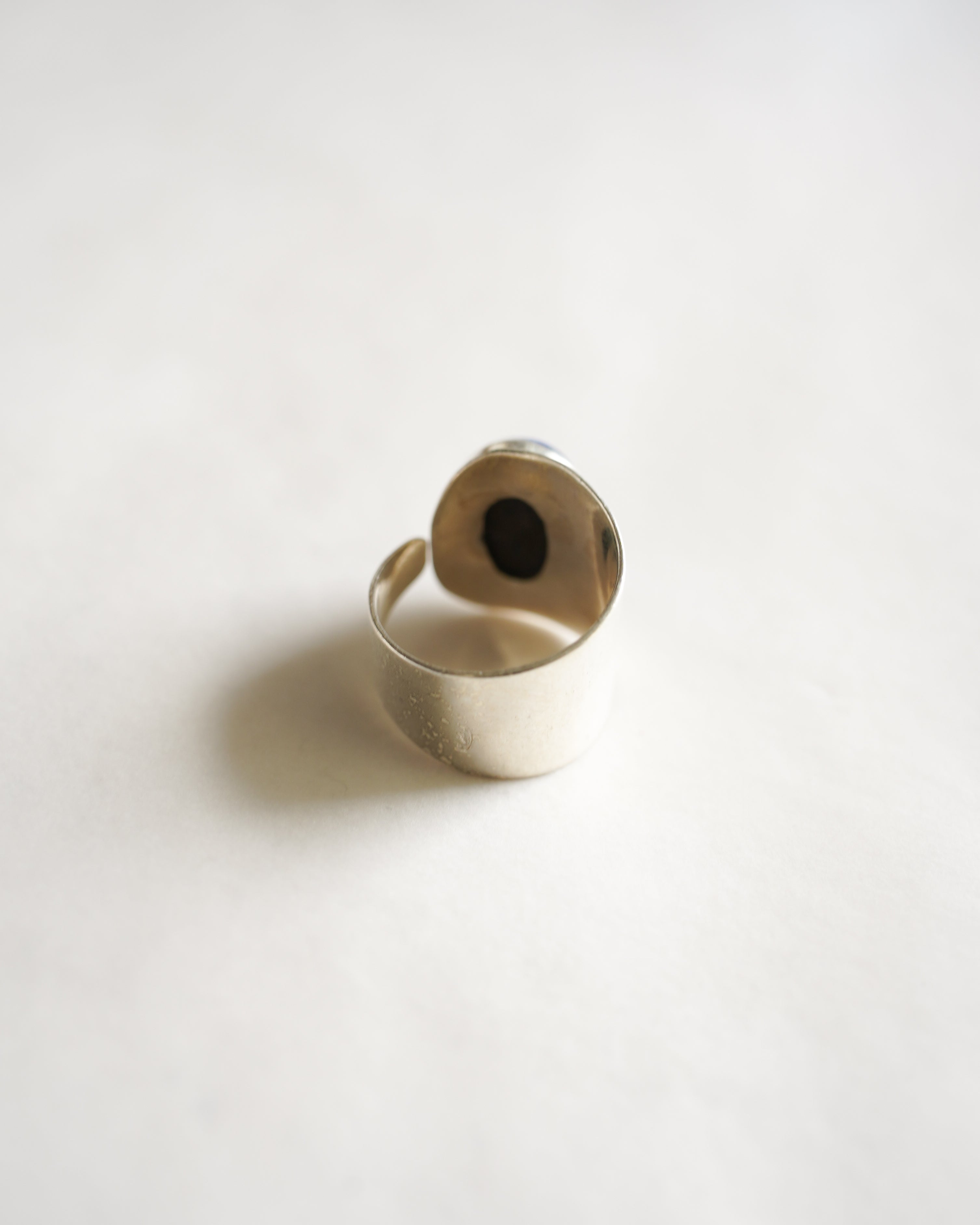 Lapis Wrap Silver Ring (SVR-26014)