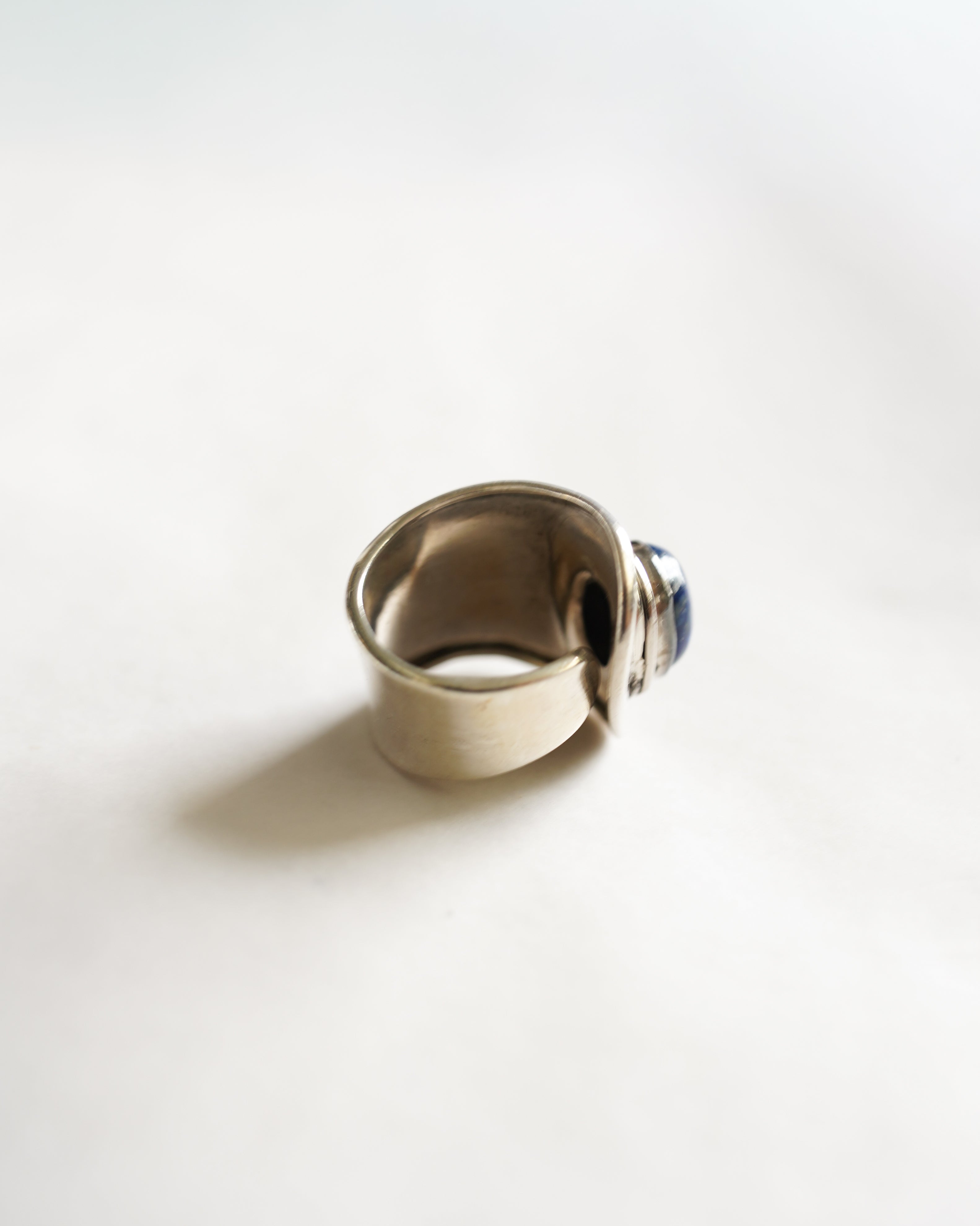 Lapis Wrap Silver Ring (SVR-26016)
