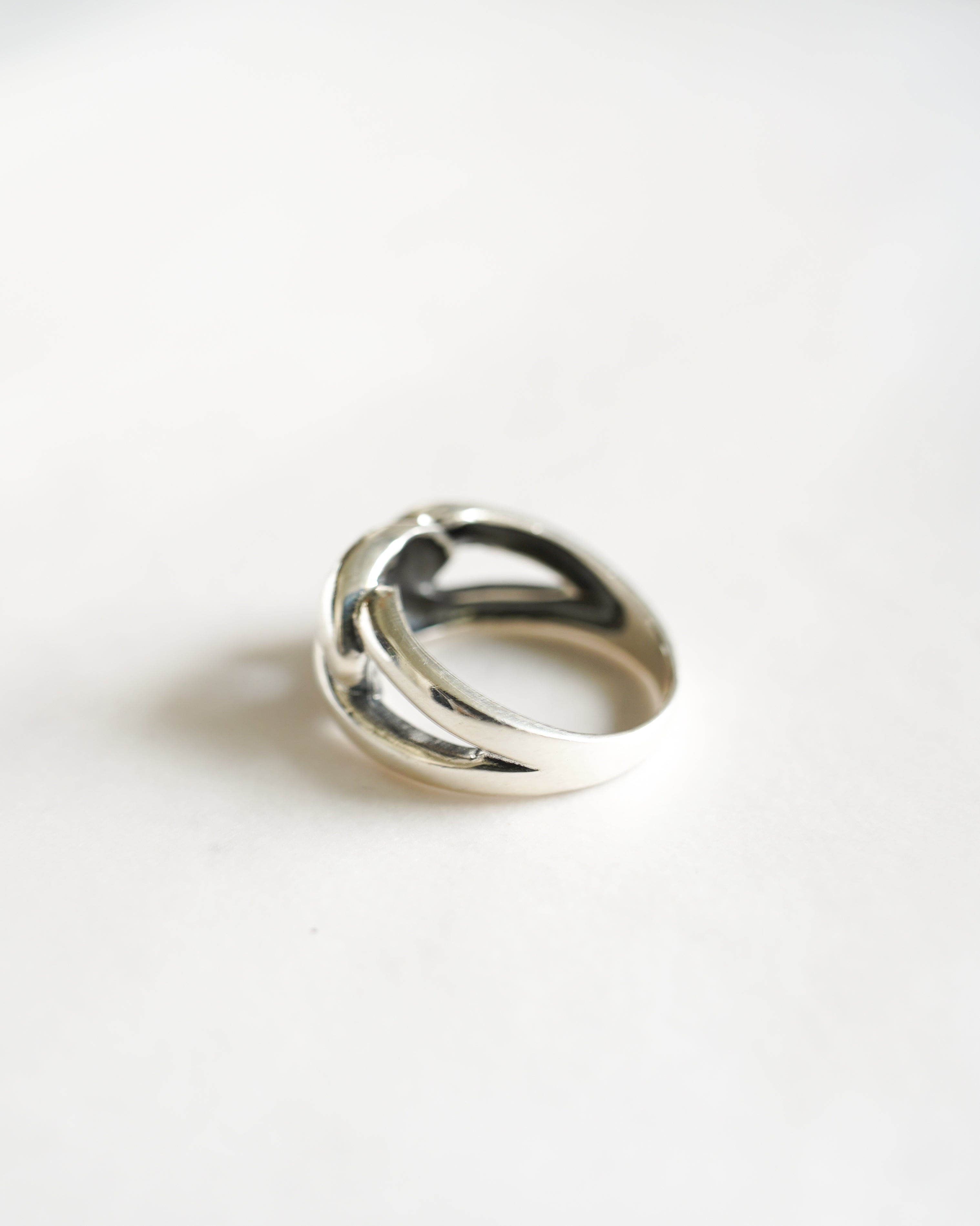 Chunky Chain Silver Ring (SVR-26007)