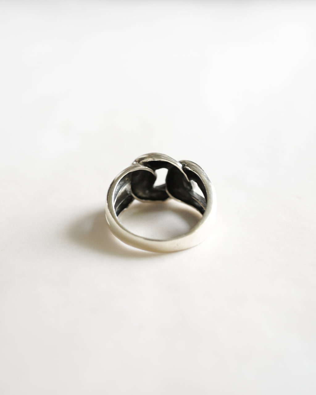 Chunky Chain Silver Ring (SVR-26007)