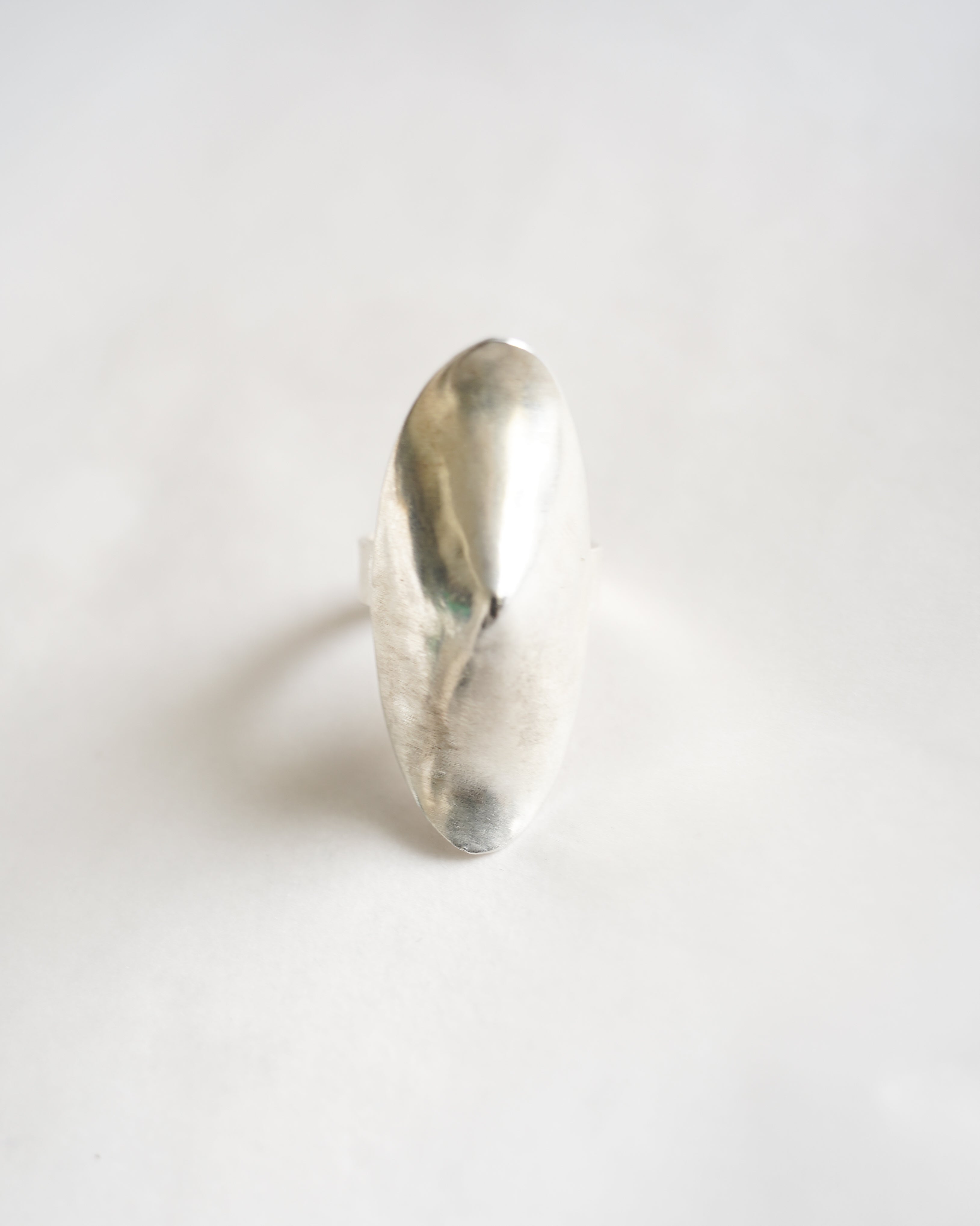 Oval Plate Silver Ring (SVR-26005)