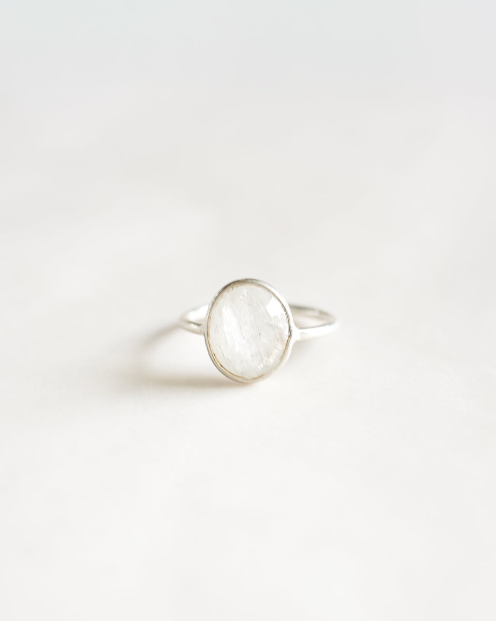 Stone Skinny Silver Ring (SVR-26013)