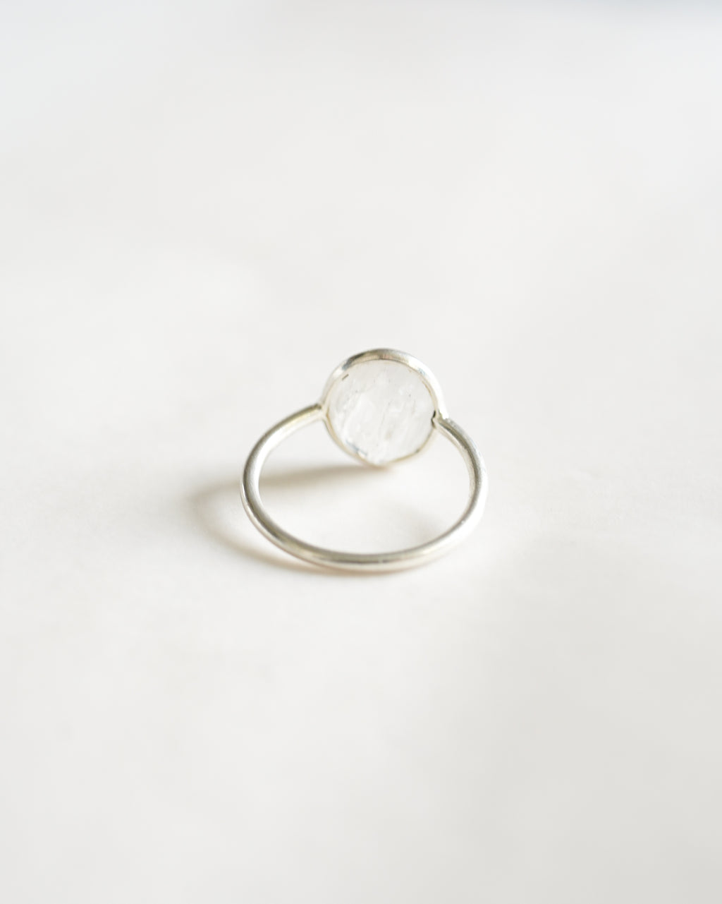 Stone Skinny Silver Ring (SVR-26013)