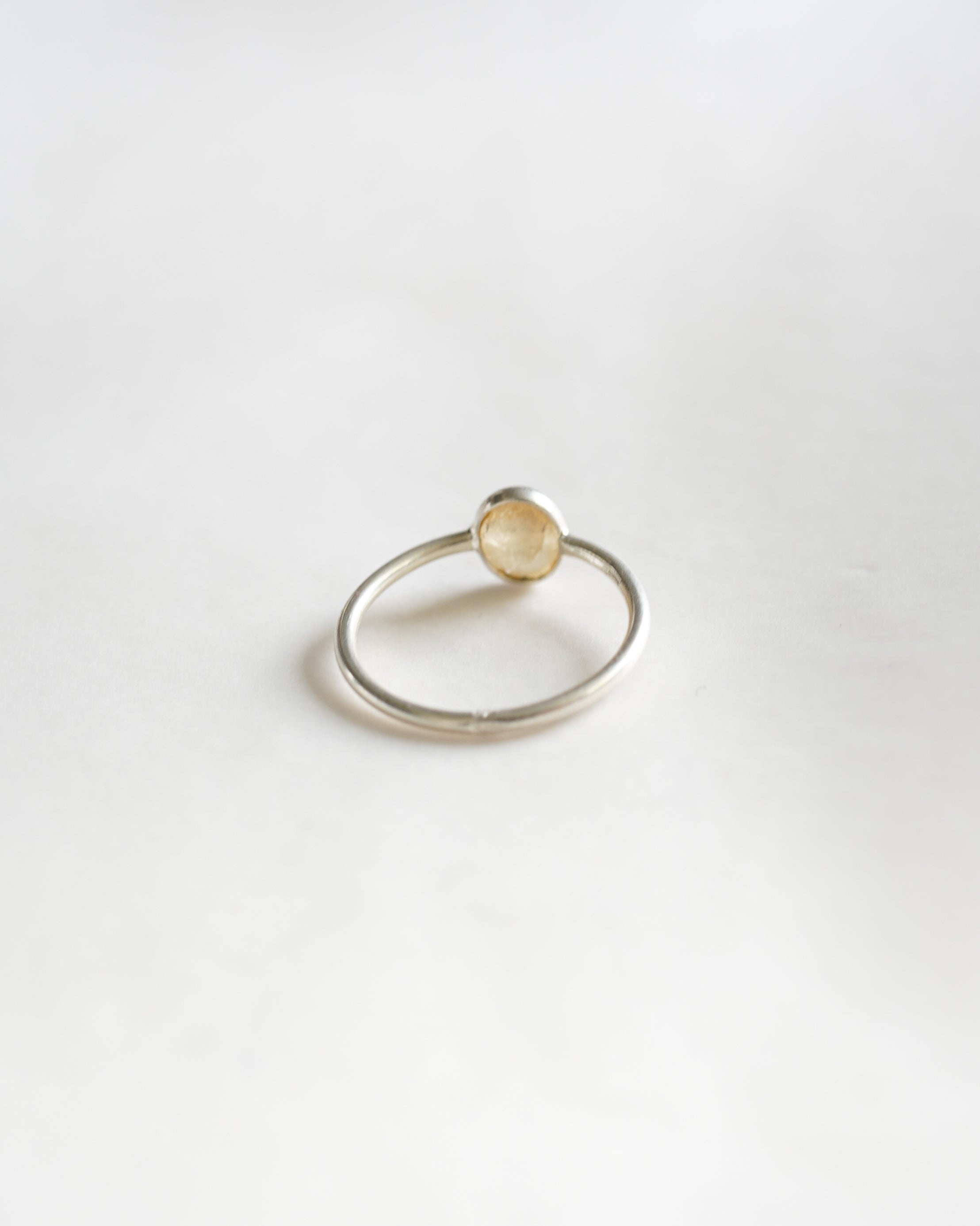 Stone Skinny Silver Ring (SVR-26011)