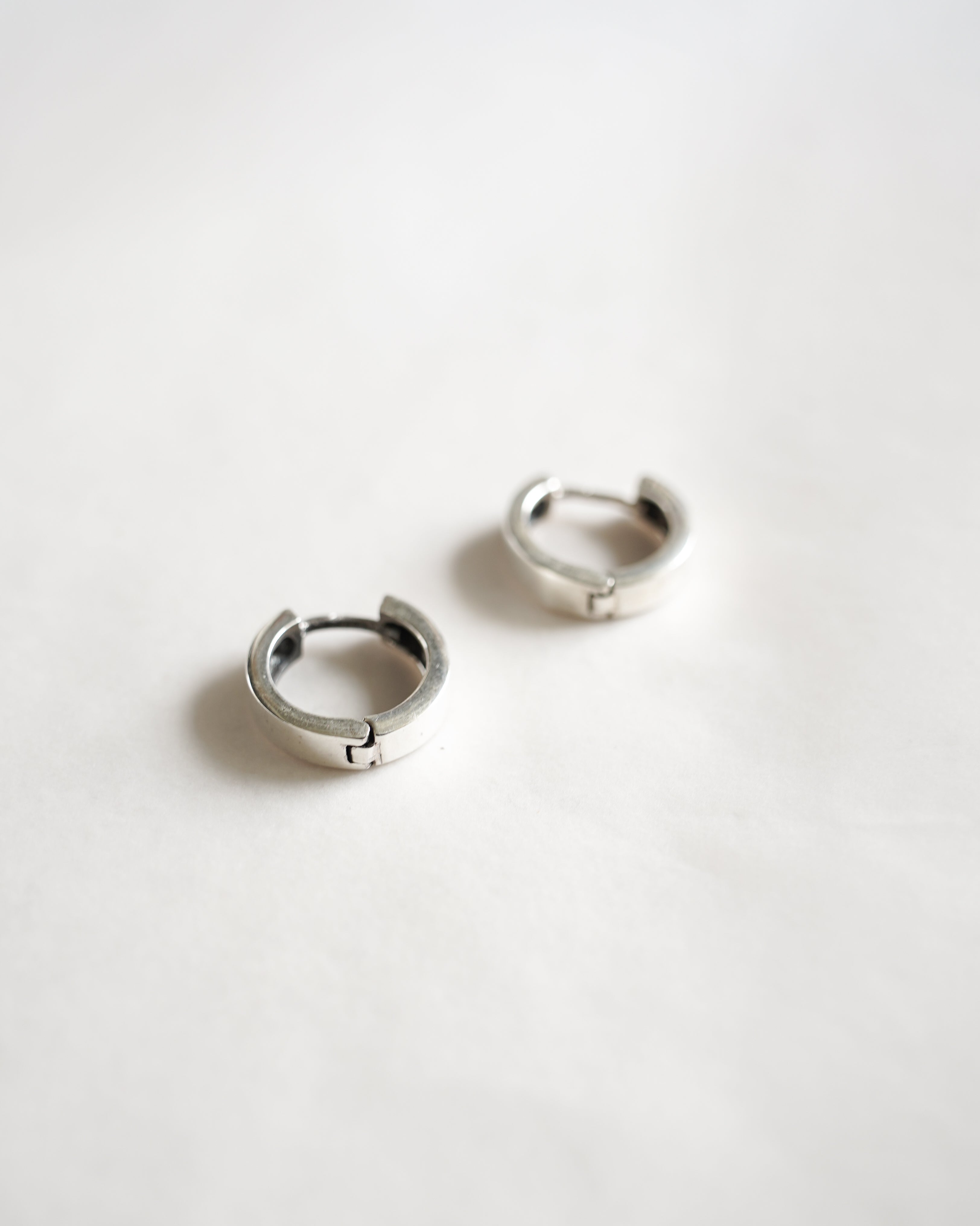 Silver Hoops Earrings (SVE-26004)