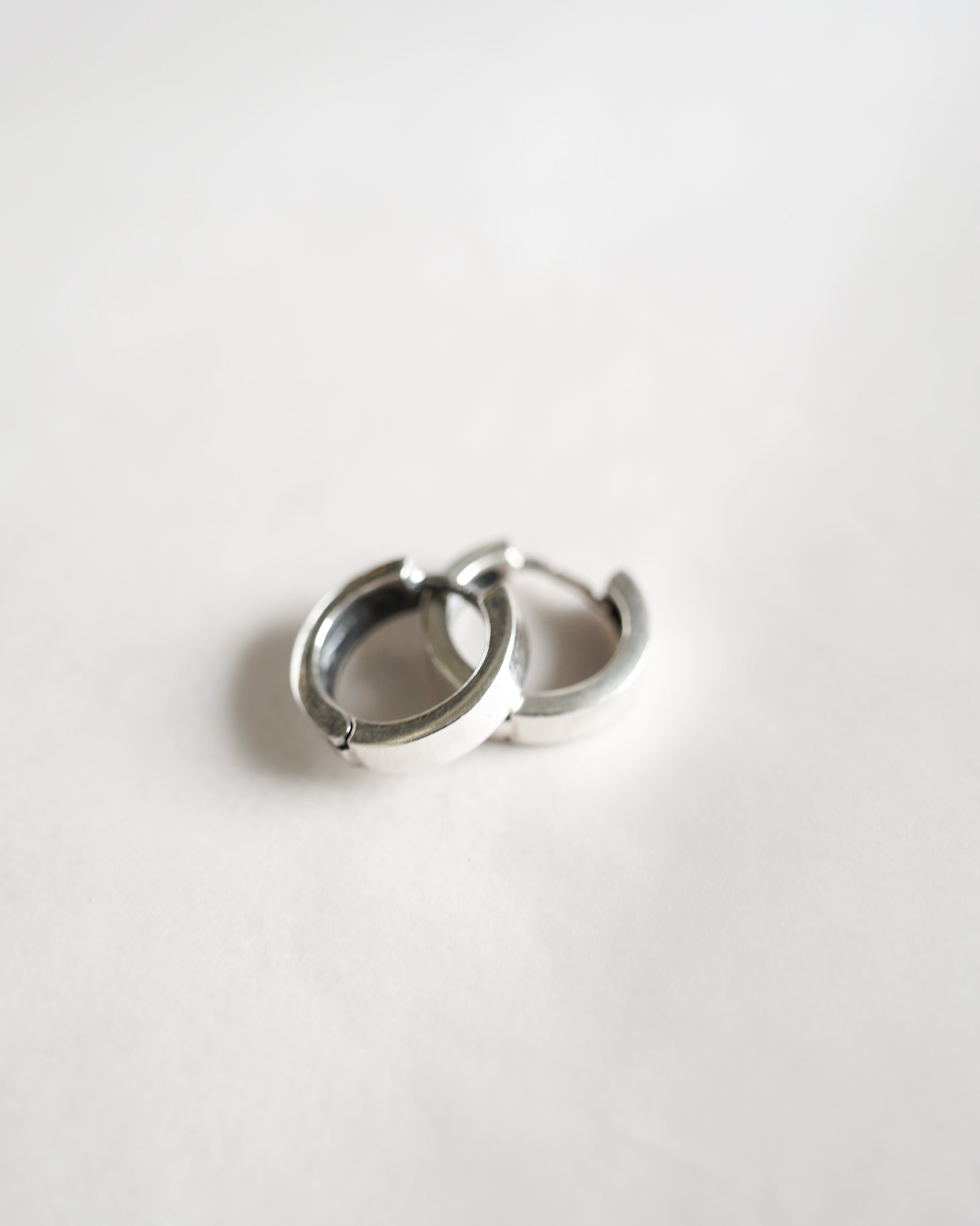 Silver Hoops Earrings (SVE-26004)