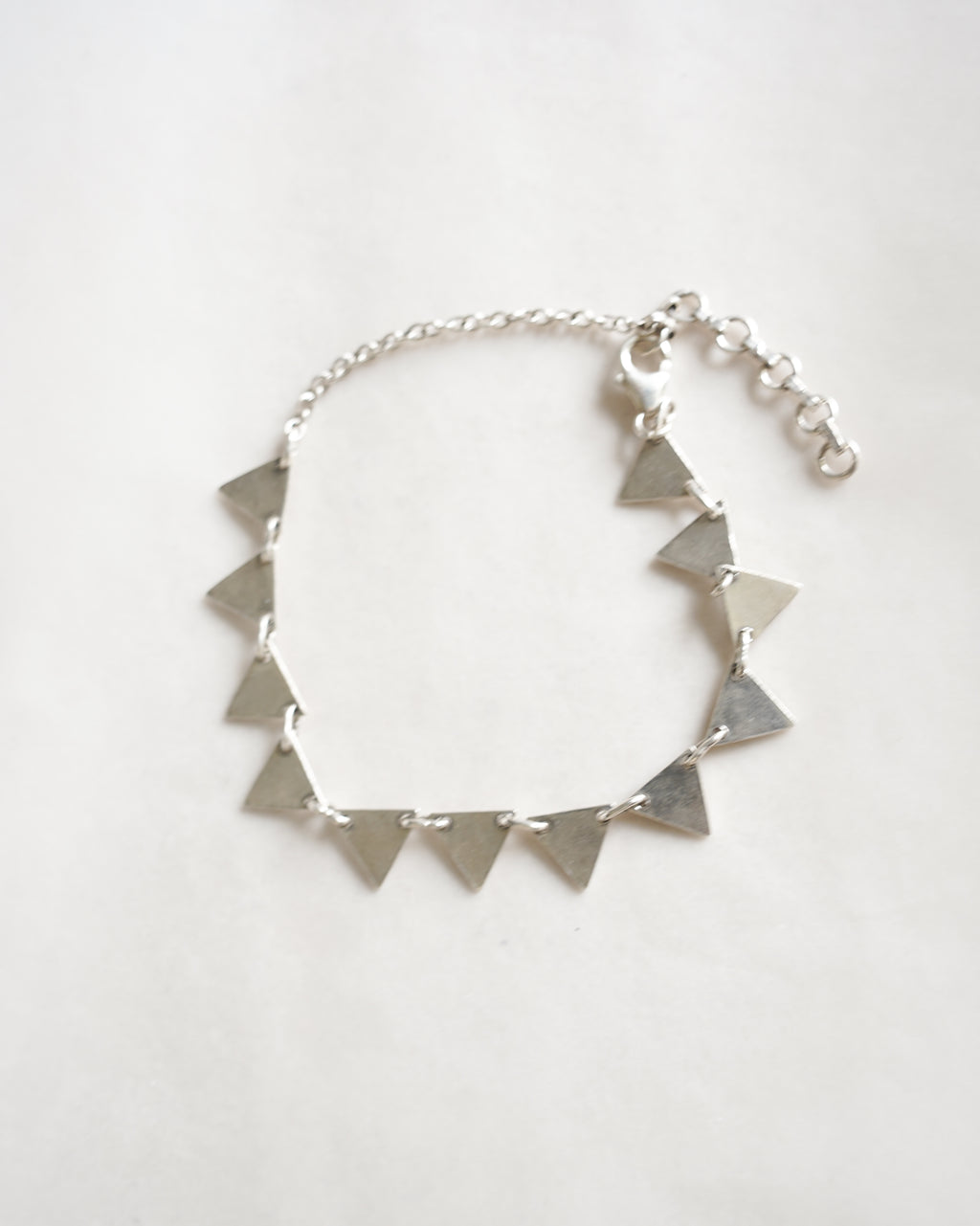 Triangle Plate Silver Bracelet (SVBL-26003)