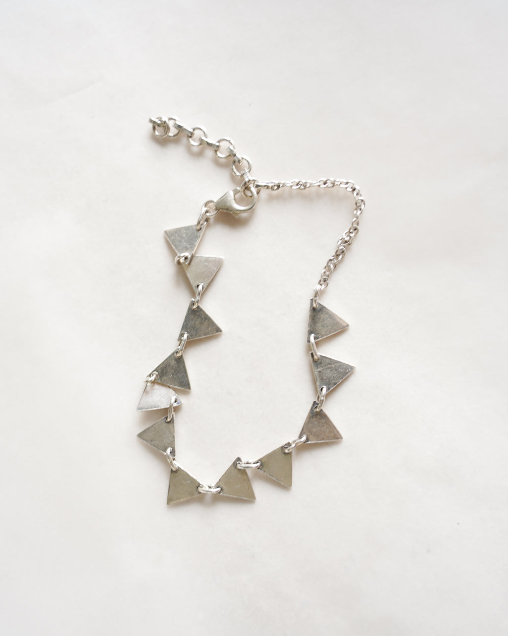 Triangle Plate Silver Bracelet (SVBL-26003)
