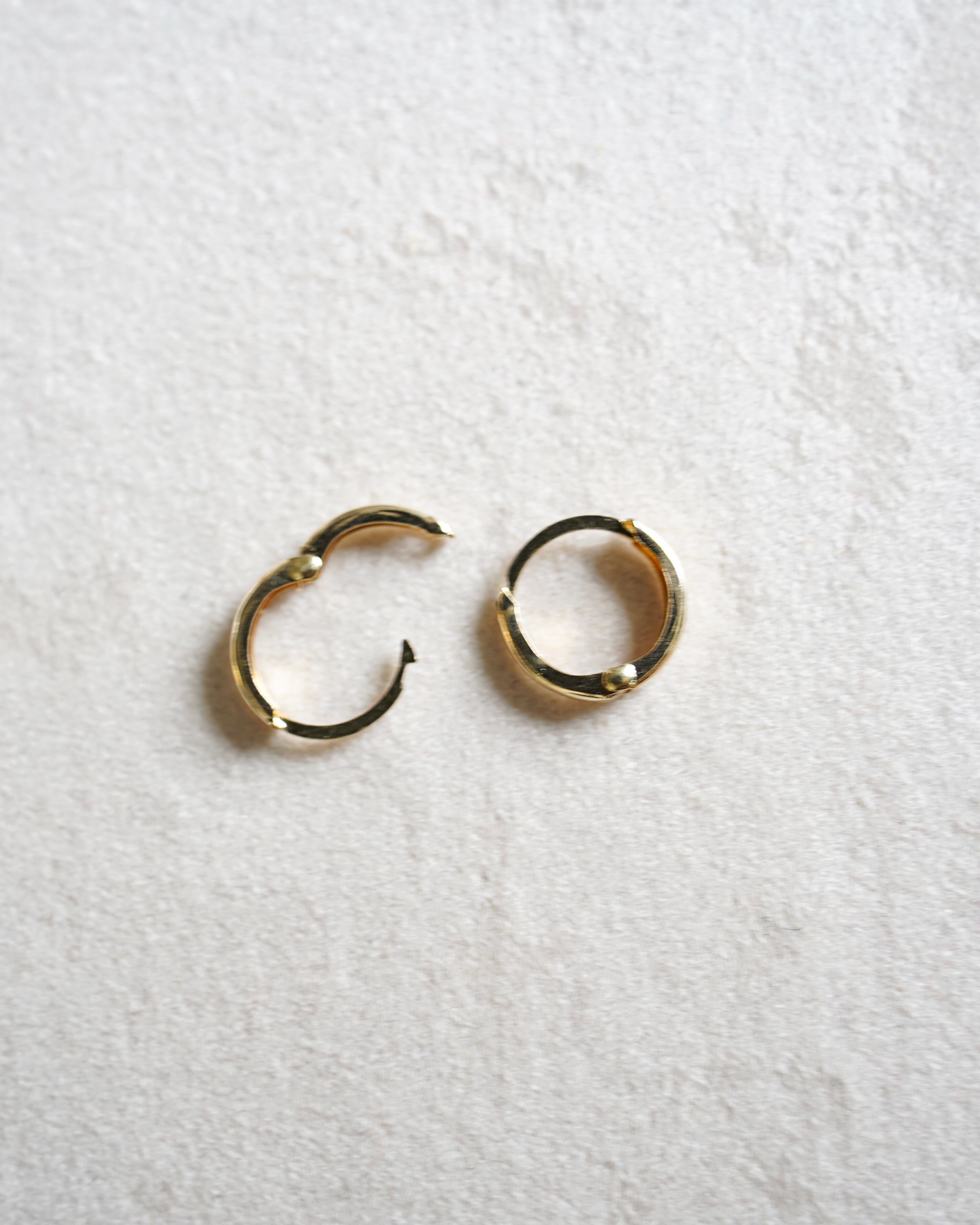 14K Gold Hoops (GDE-25007)