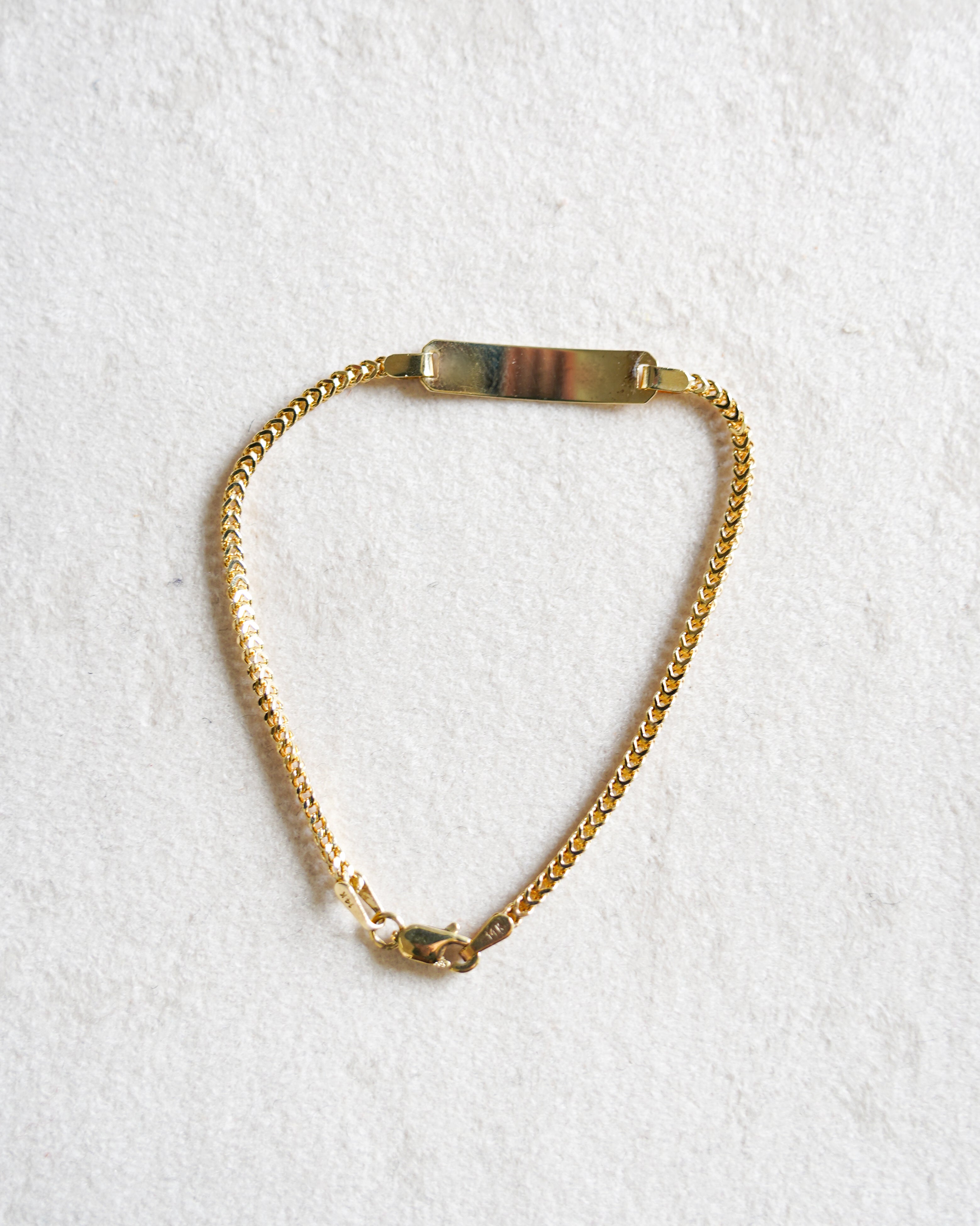 Vintage] 14K Gold ID Bracelet – studiolab404.com