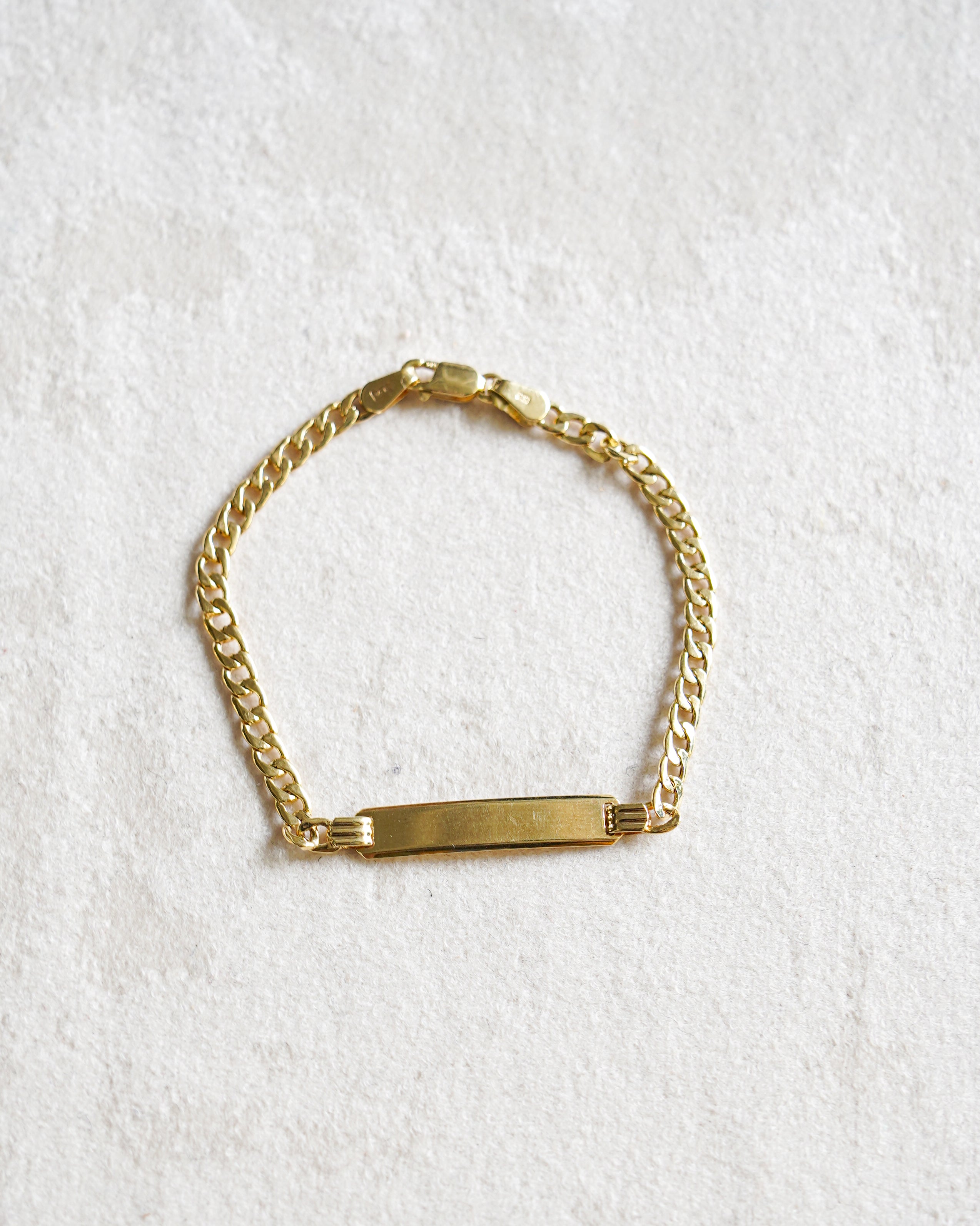 14K Gold ID Bracelet (GDB-26014)