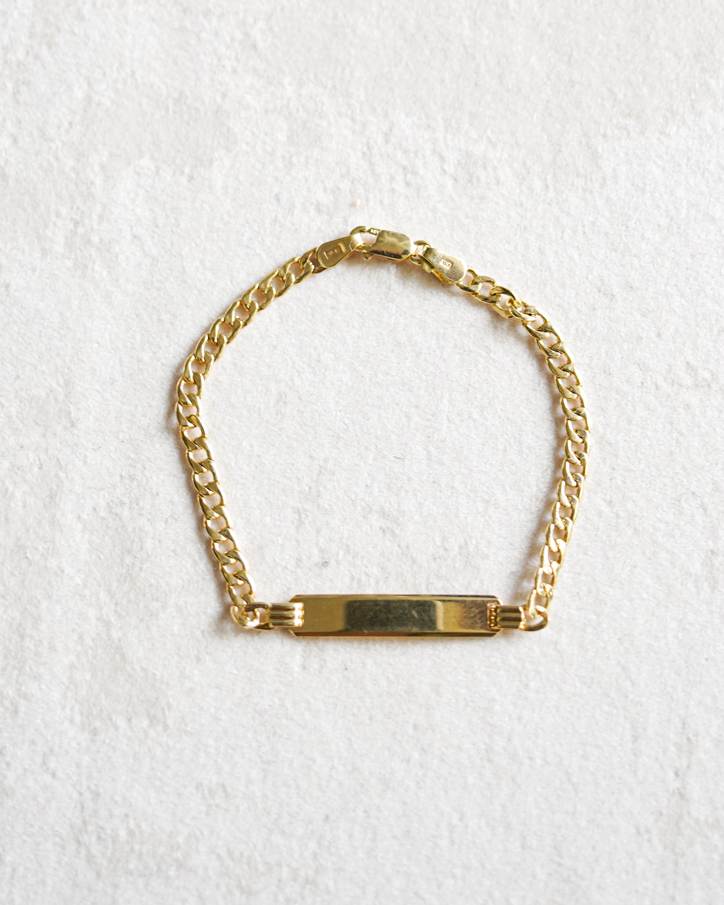 14K Gold ID Bracelet (GDB-26014)