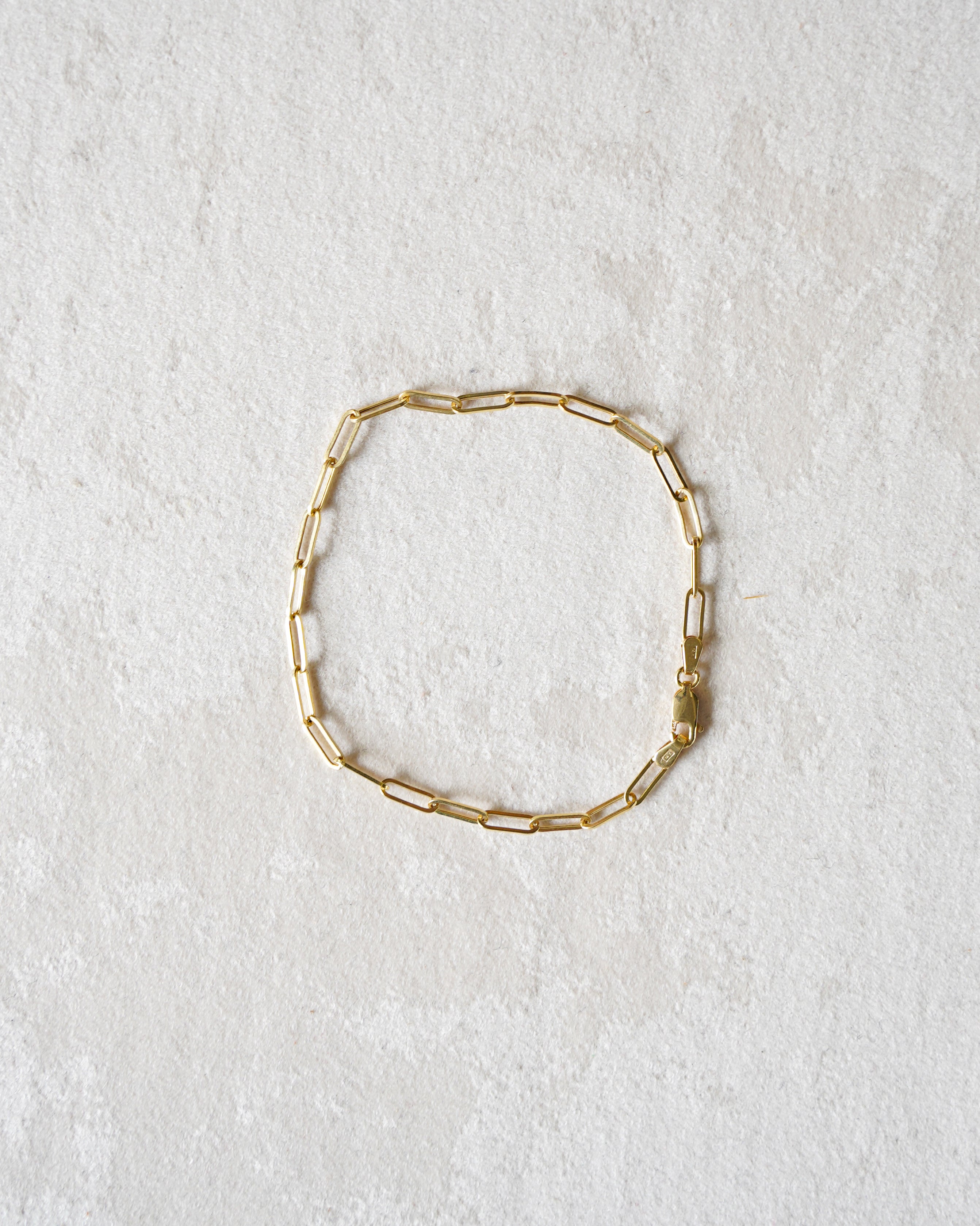 14K Fine Clip Chain Bracelet (GDB-26017)