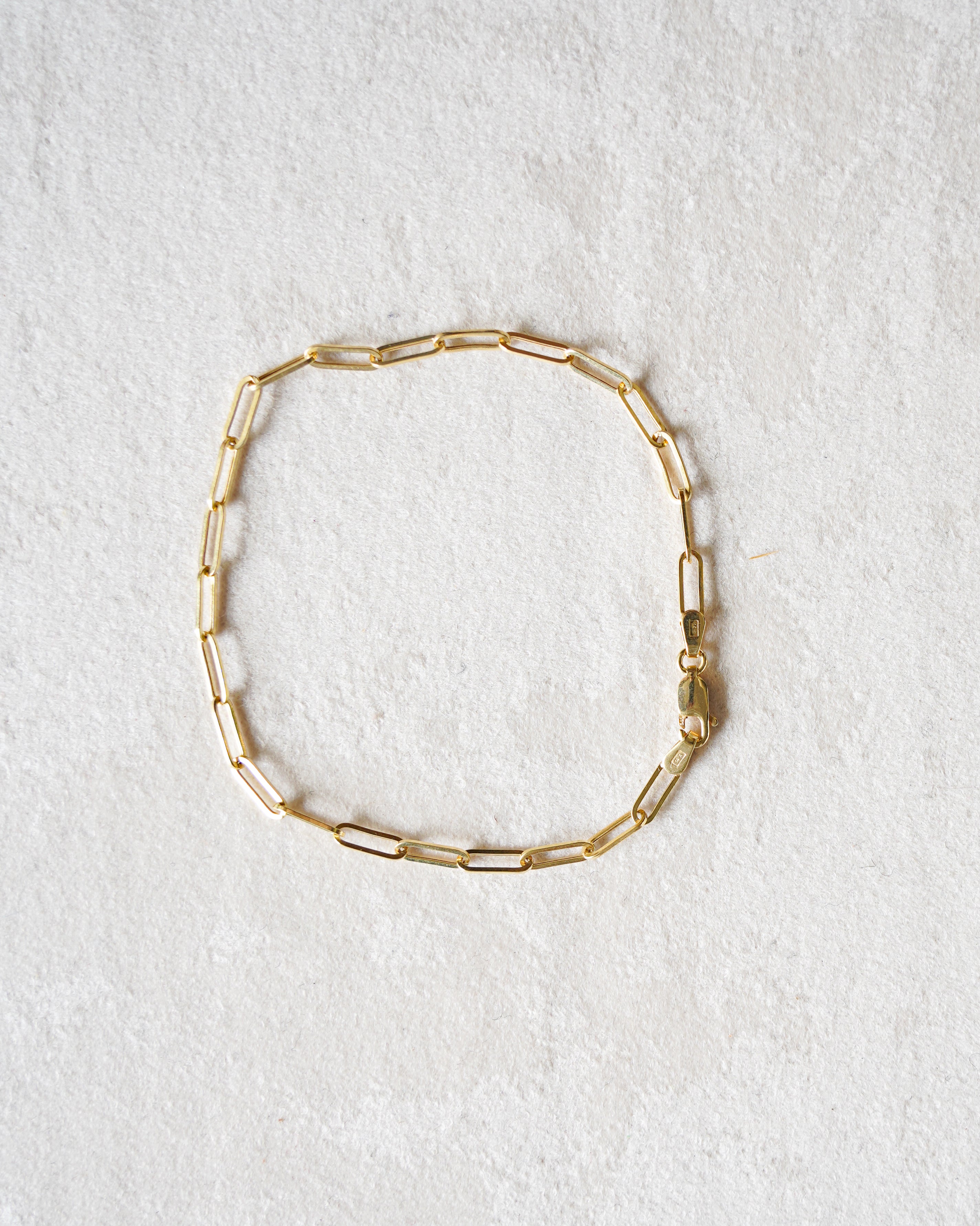 14K Fine Clip Chain Bracelet (GDB-26017)