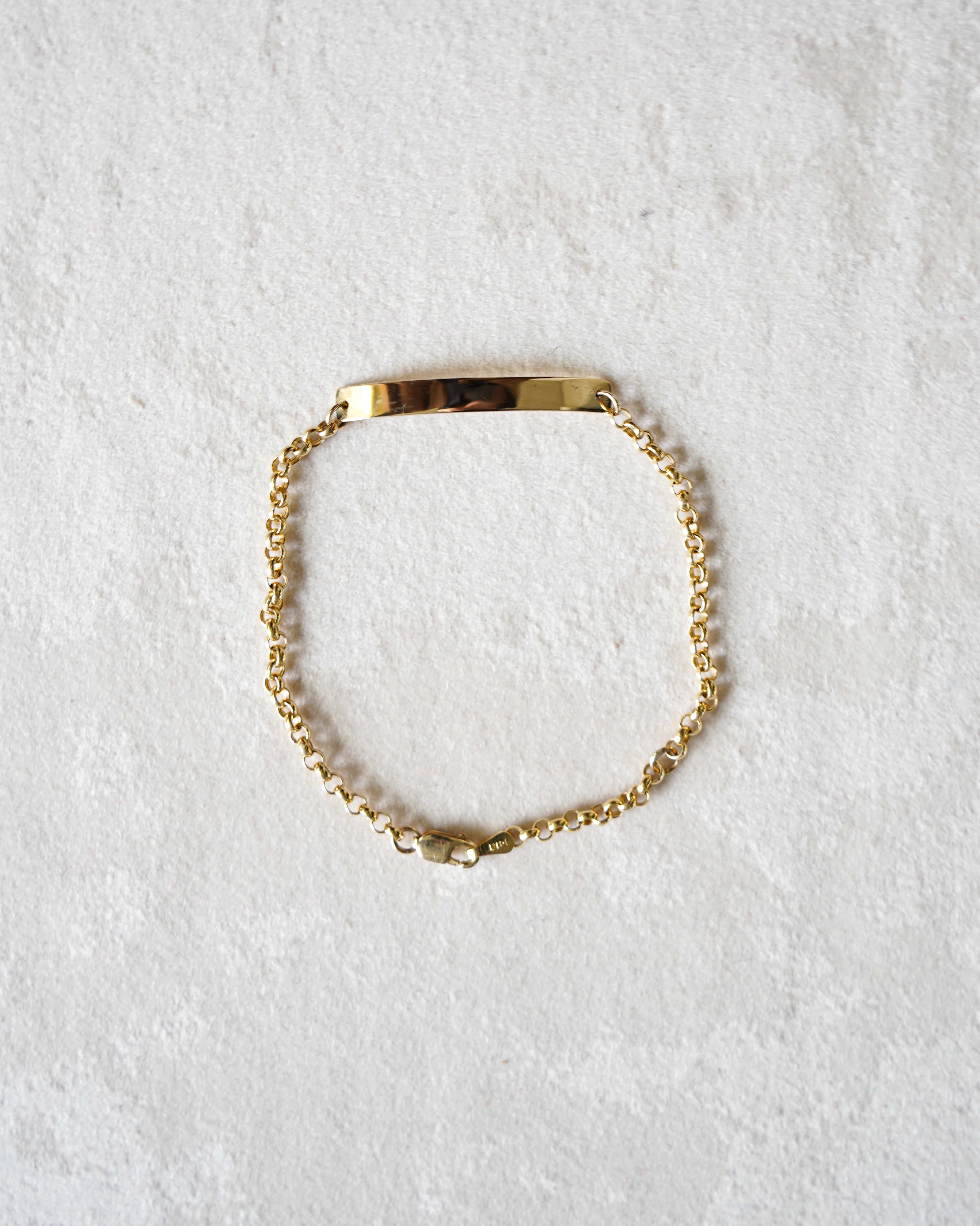 14K Gold ID Bracelet (GDB-26016)