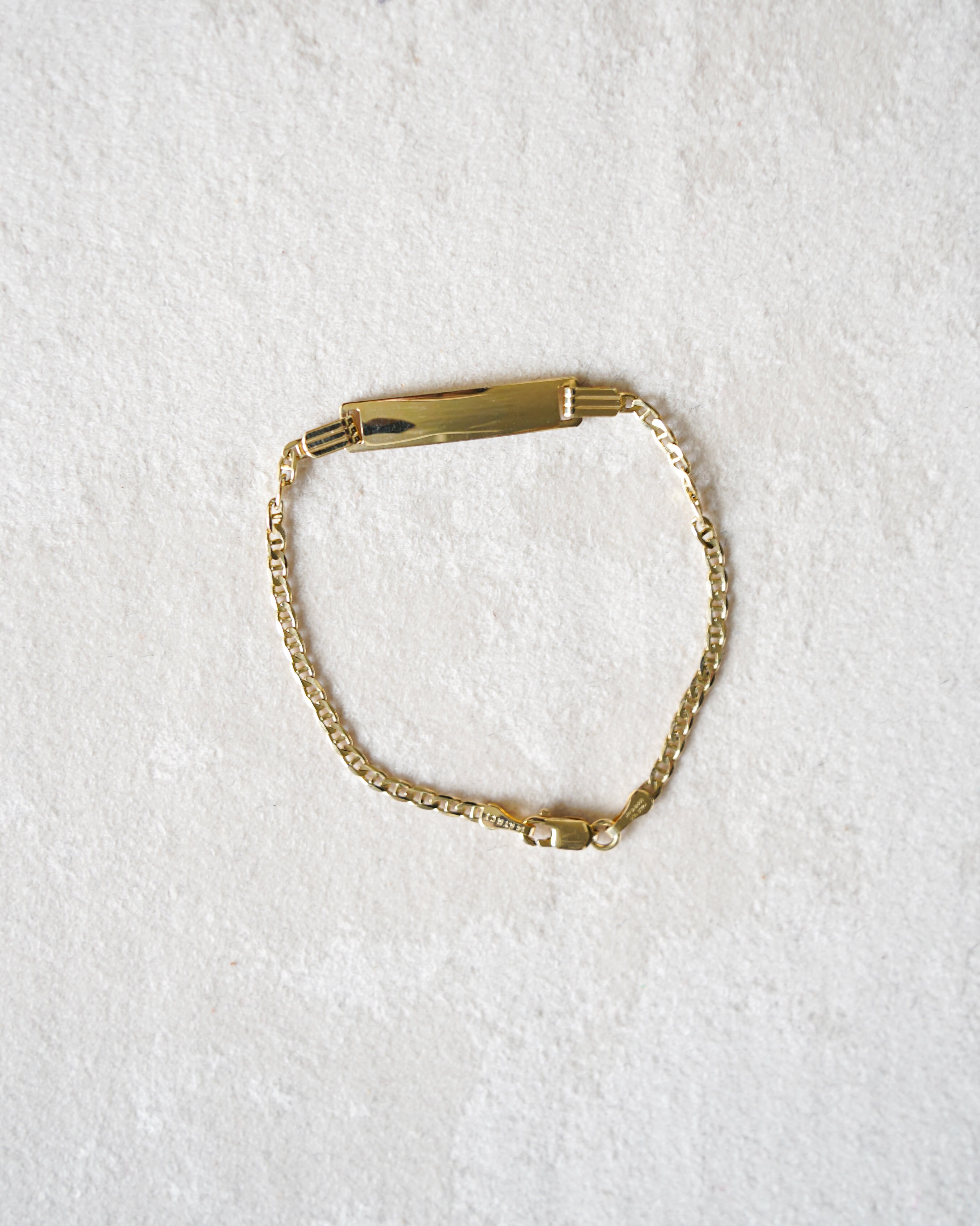 Vintage] 14K Gold ID Bracelet – studiolab404.com