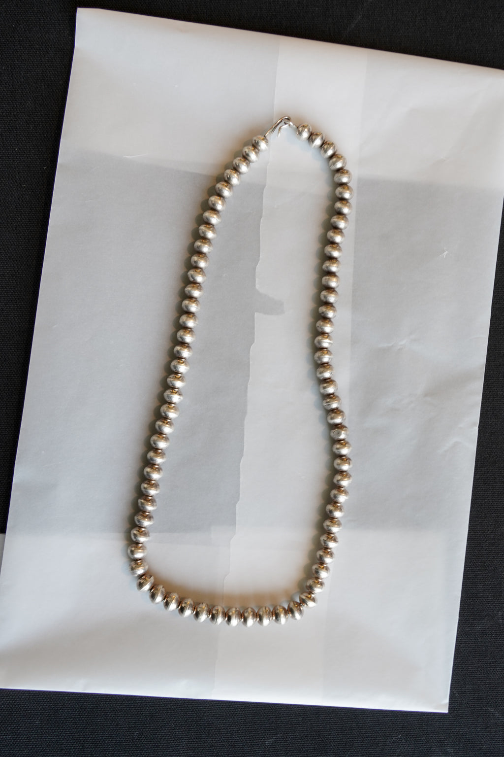 Silver Ball Line Necklace (SVNL-26015)