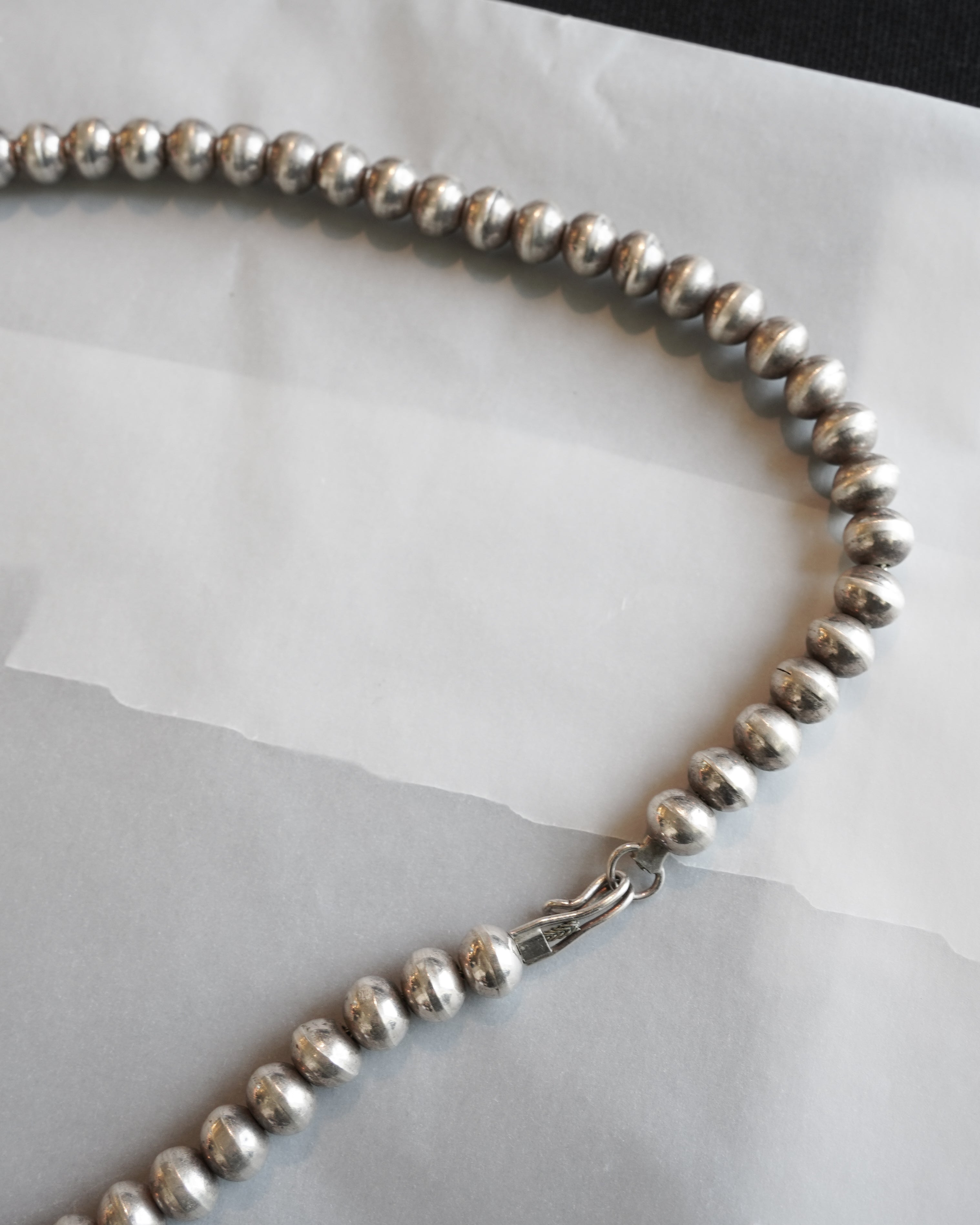 Silver Ball Line Necklace (SVNL-26015)