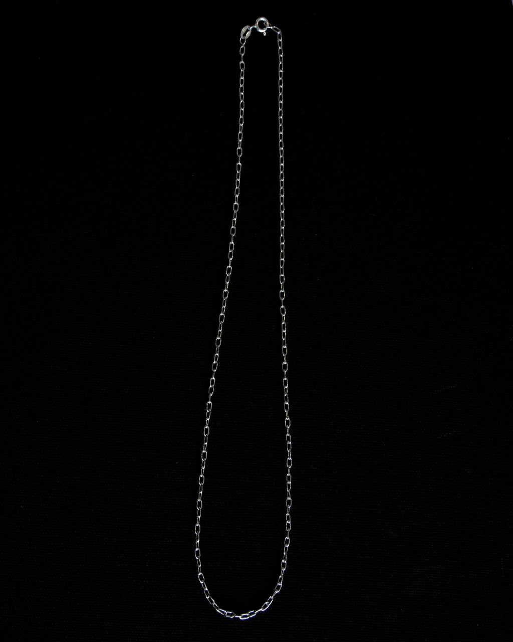 Oval Link Chain Silver Necklace (SVNL-26009-1)