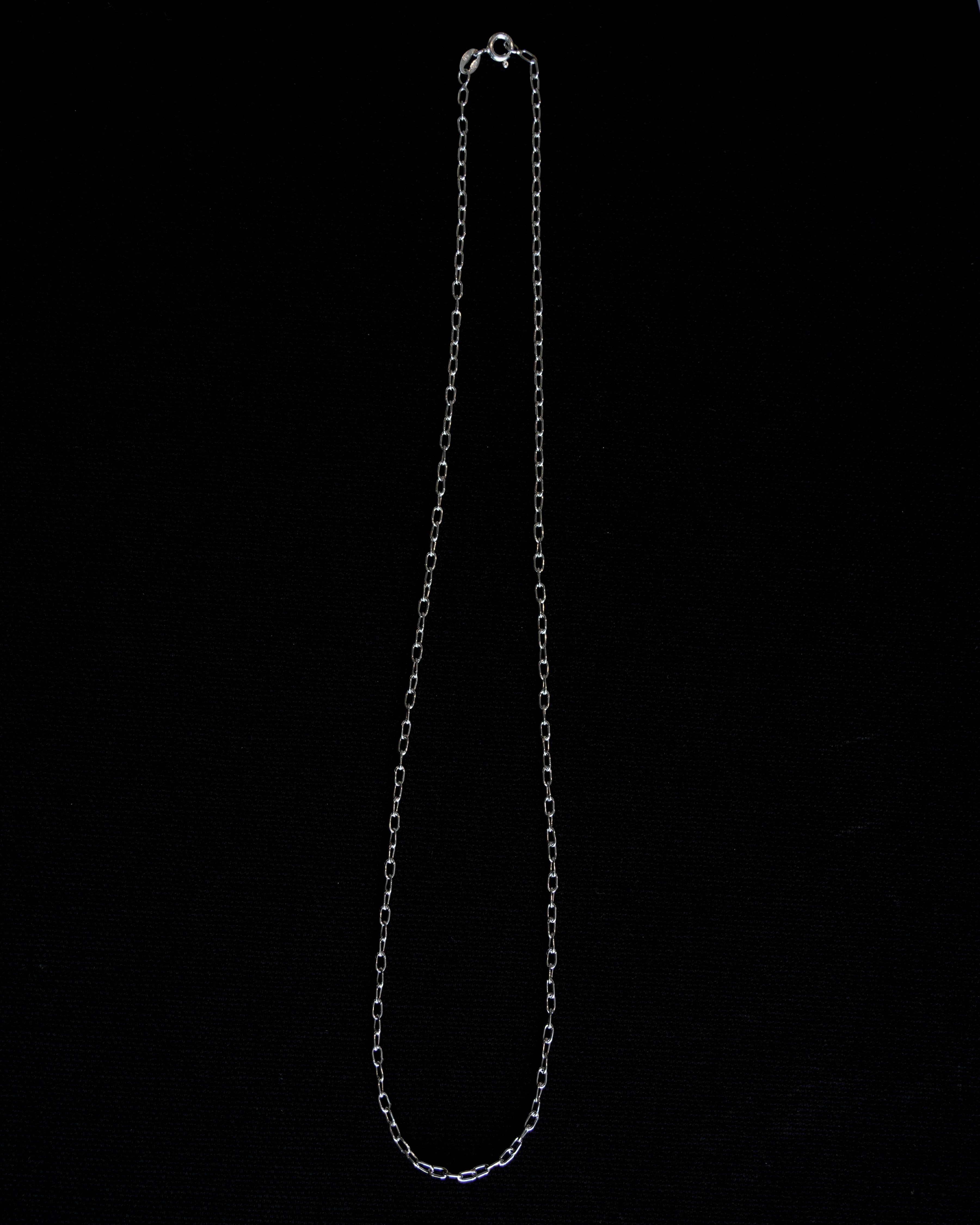 Oval Link Chain Silver Necklace (SVNL-26009-1)