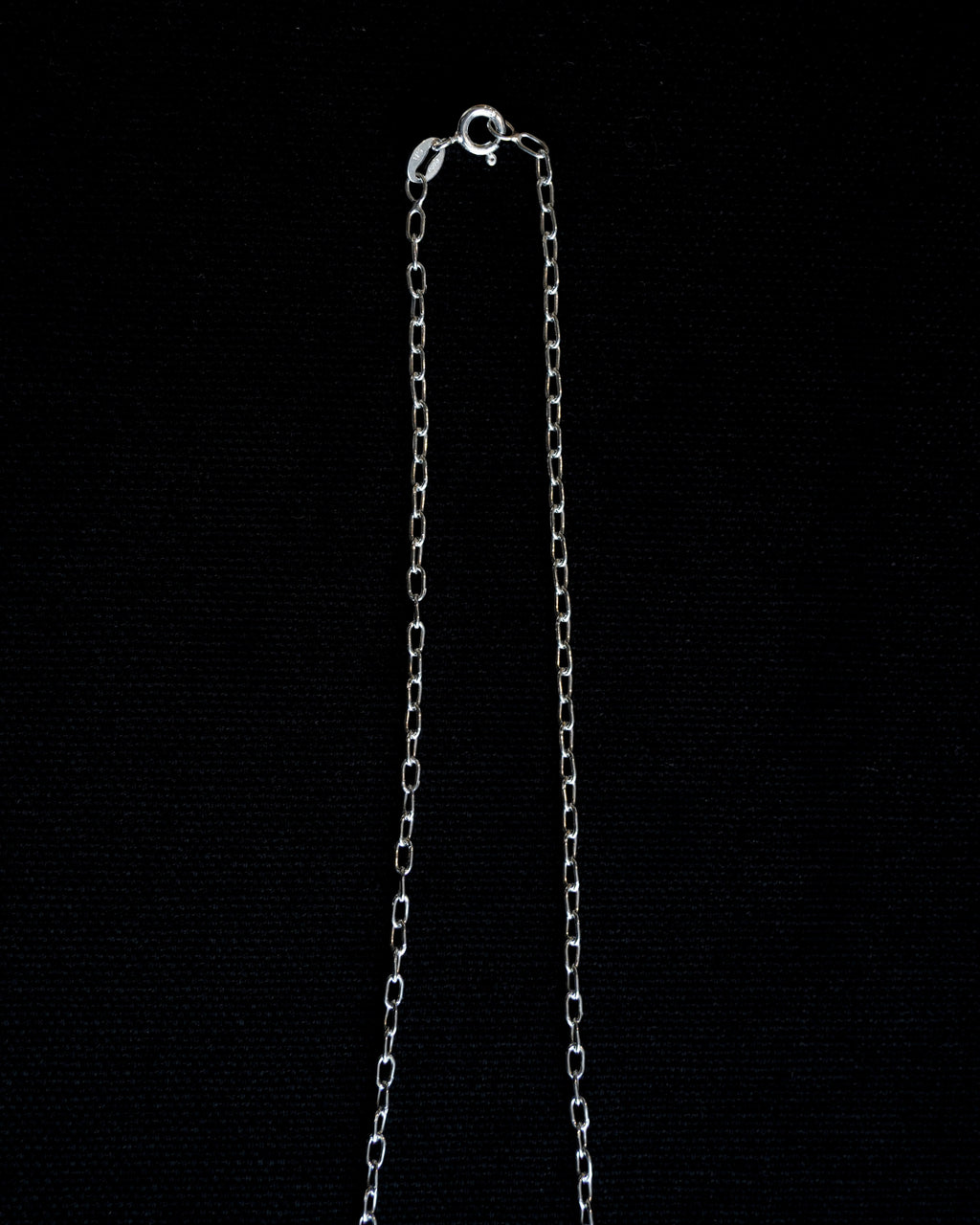 Oval Link Chain Silver Necklace (SVNL-26009-1)