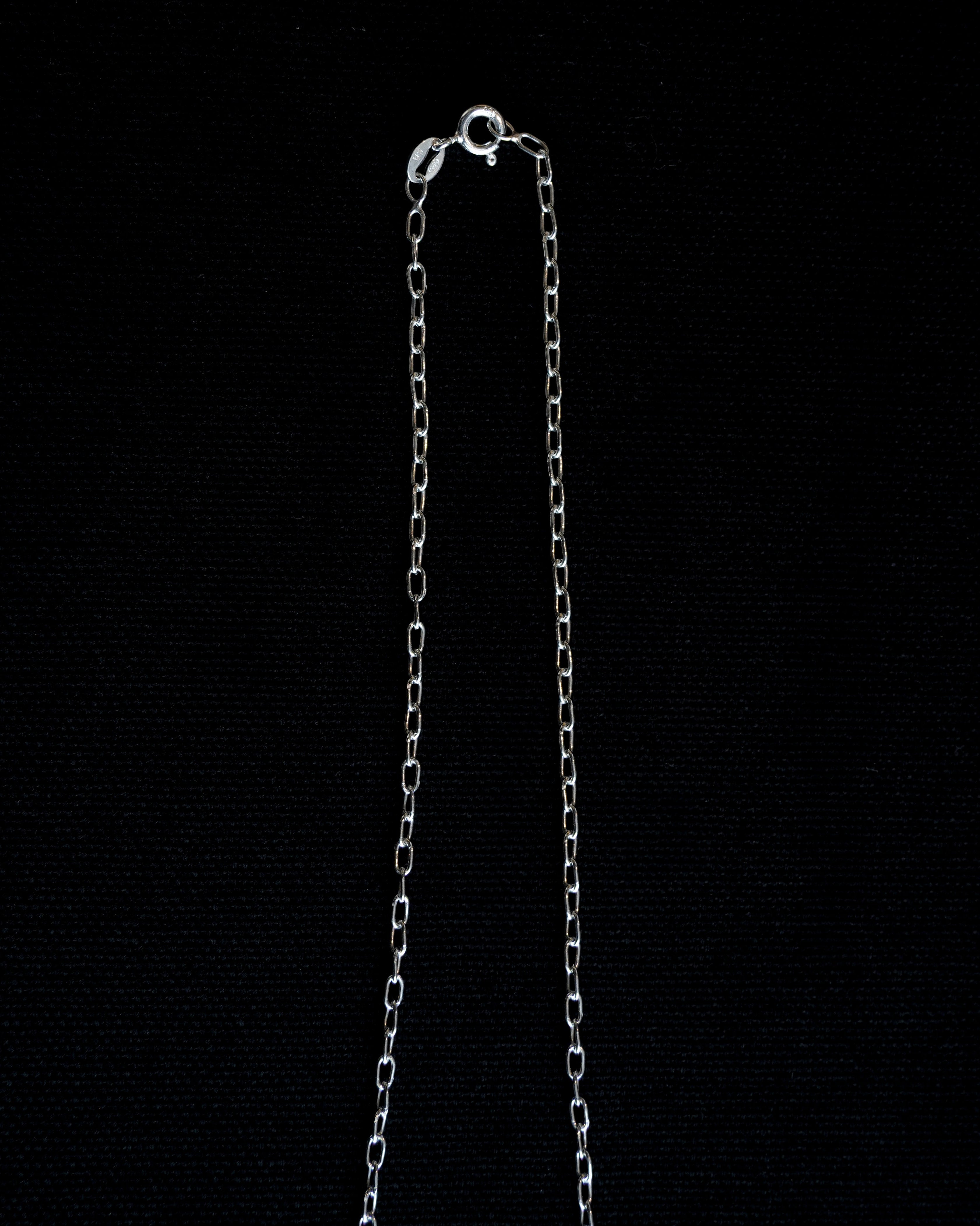 Oval Link Chain Silver Necklace (SVNL-26009-1)